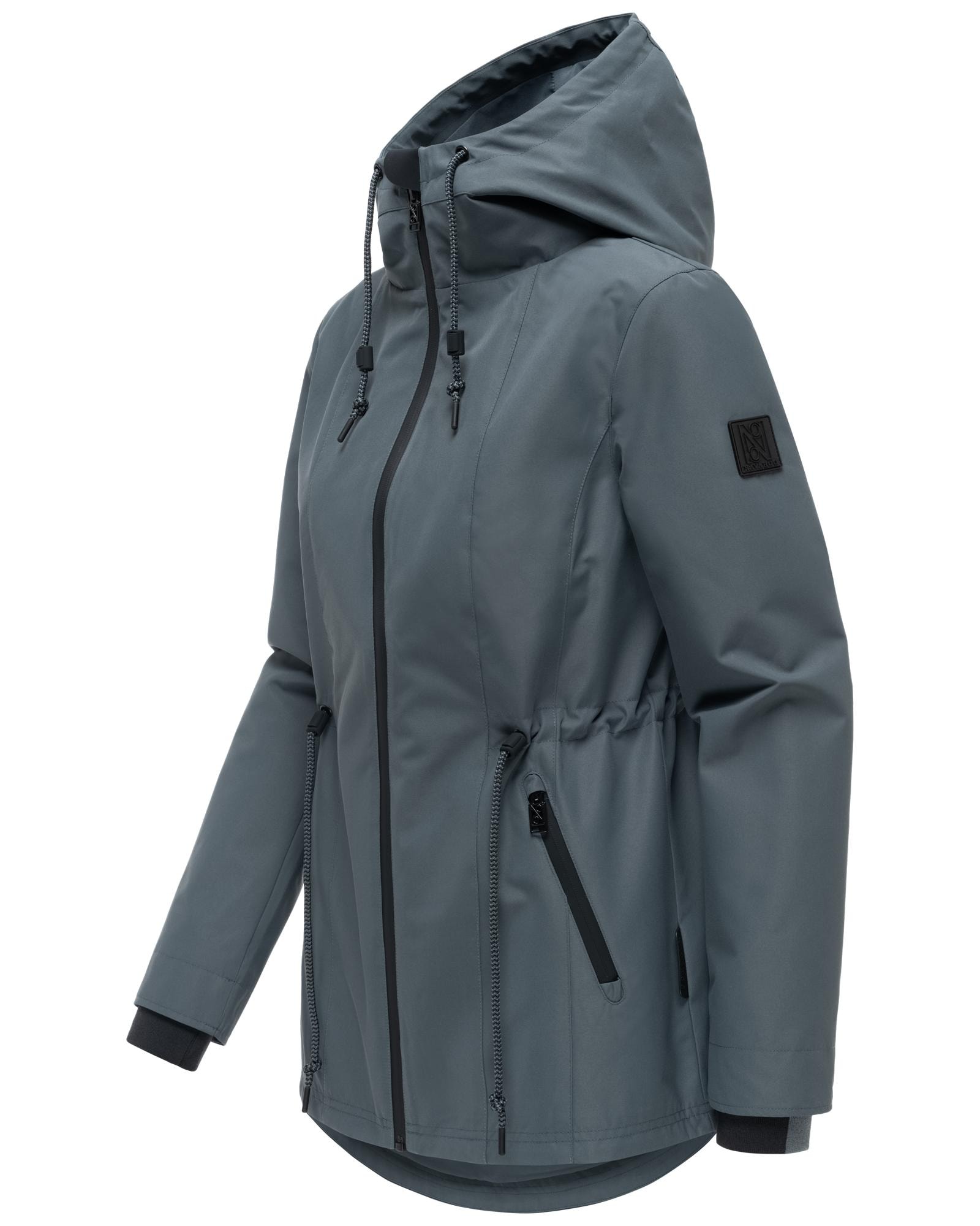 Navahoo Outdoorjacke »Blumentanz 14« mit Kapuze Übergangsjacke mit wasserdichtem Verschluss