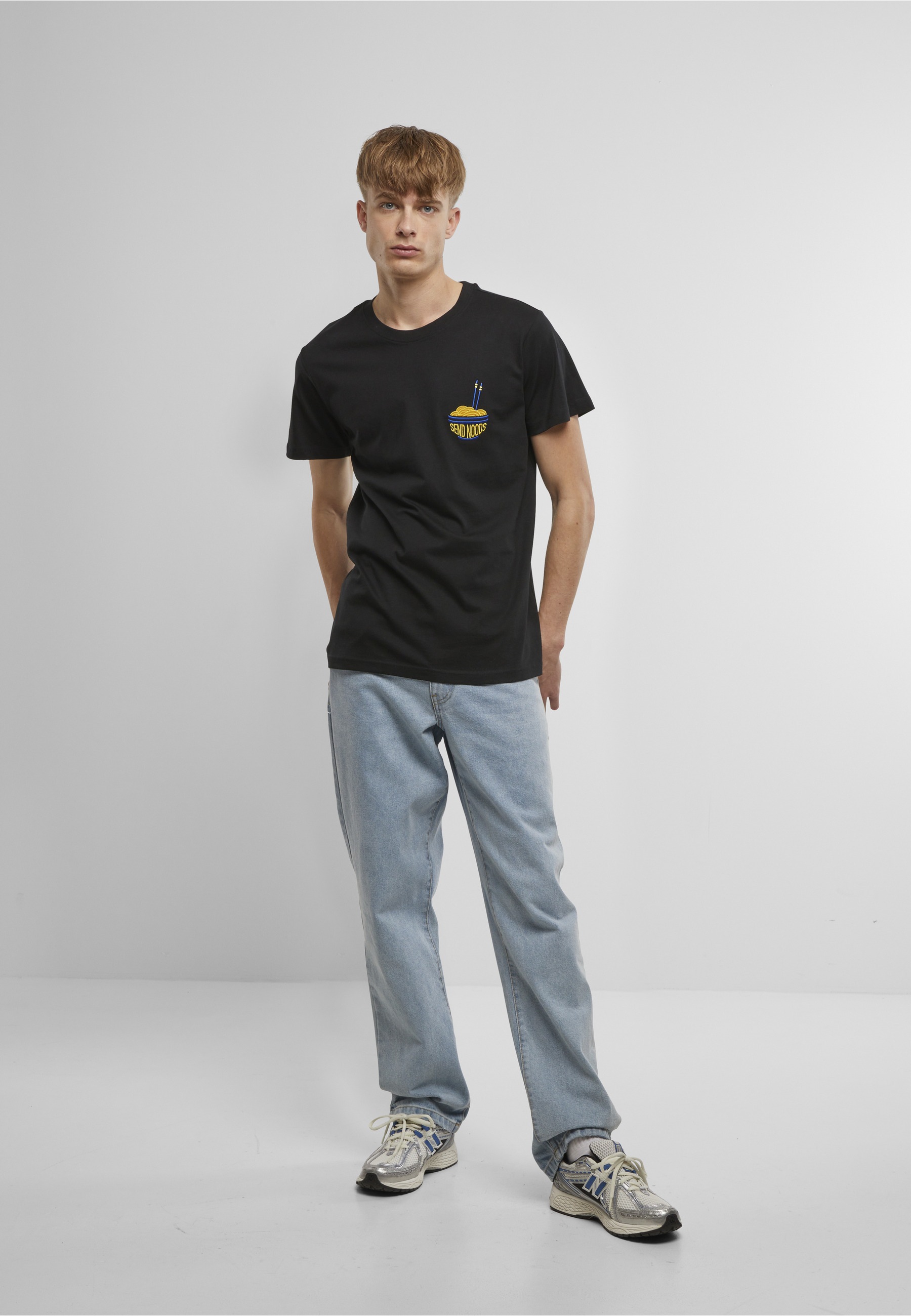 MisterTee T-Shirt »MisterTee Herren Send Noods Tee EMB« 1 Stk.