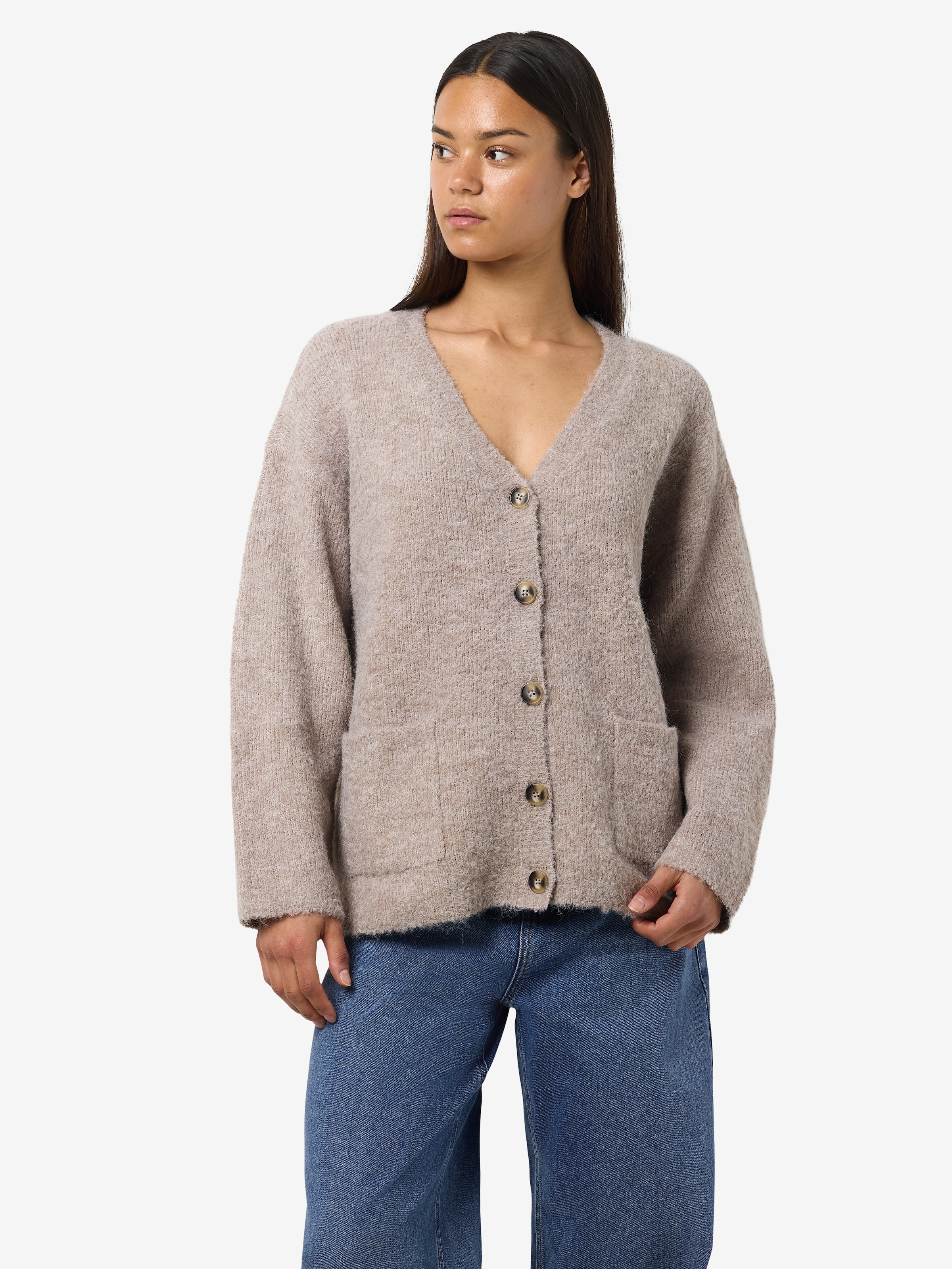Noisy may Strickjacke "NMDOLLY L/S KNIT CARDIGAN FWD NOOS" günstig online kaufen