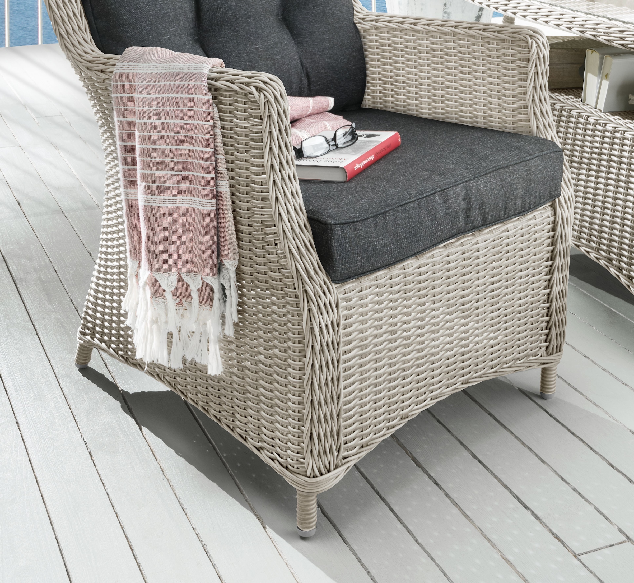 Destiny Sessel »Casa«, Polyrattan, inkl. Auflagen