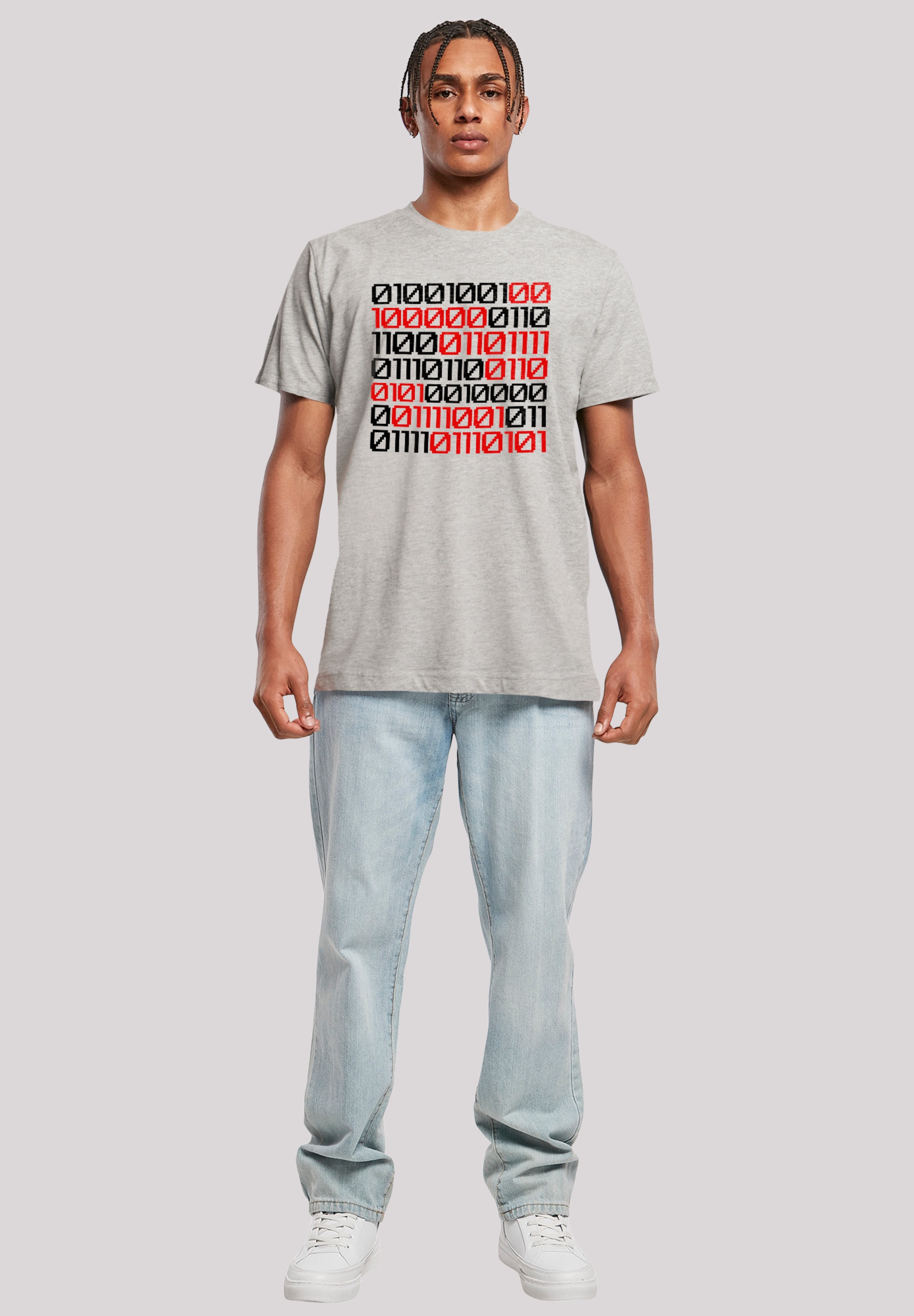 F4NT4STIC T-Shirt »I love you 01001001 Binary Code Valentinstag« Premium Qualität