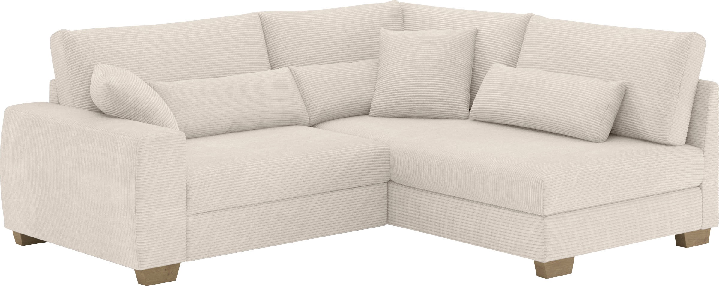 Mr. Couch Ecksofa "Helena L-Form", Mit Federkern, wahlweise mit Bettfunktio günstig online kaufen