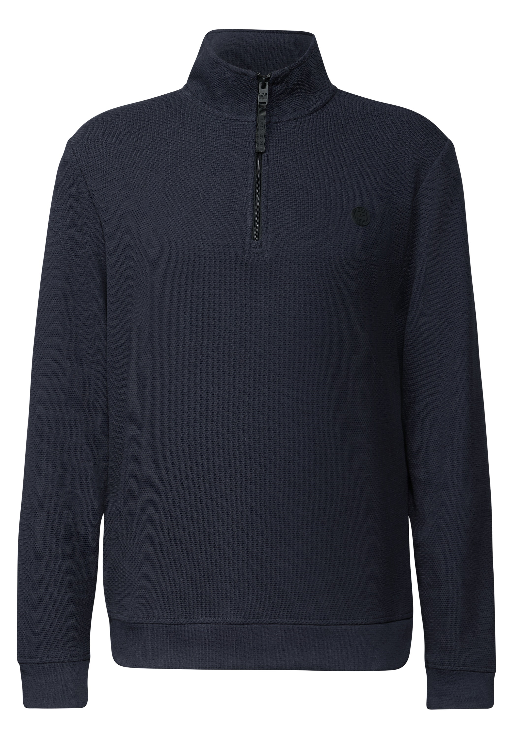 STREET ONE MEN Sweatshirt, aus reiner Baumwolle