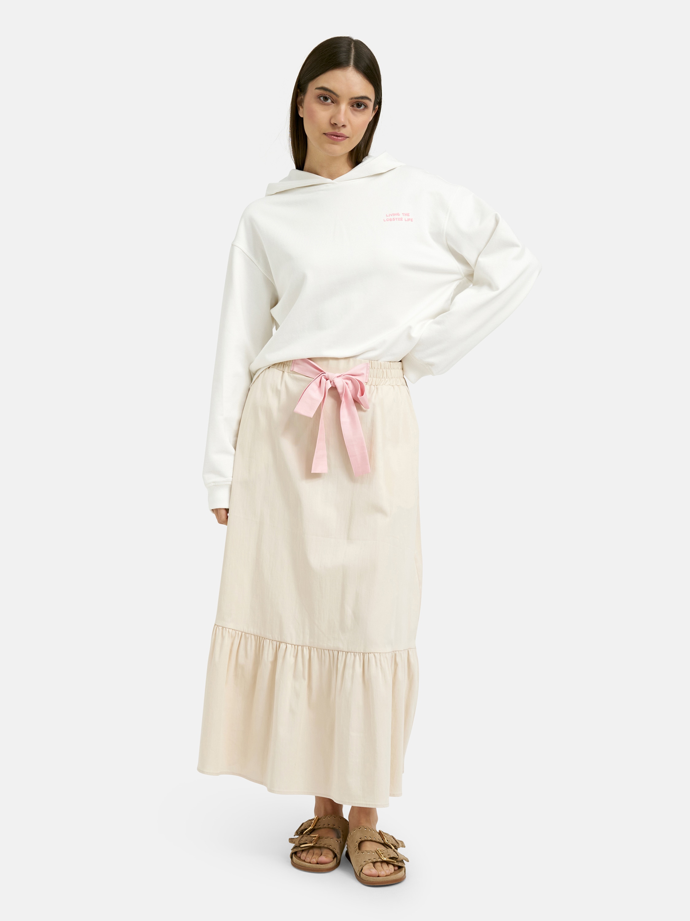 Smith & Soul Kapuzensweatshirt , mit Rollsaum am Bund
