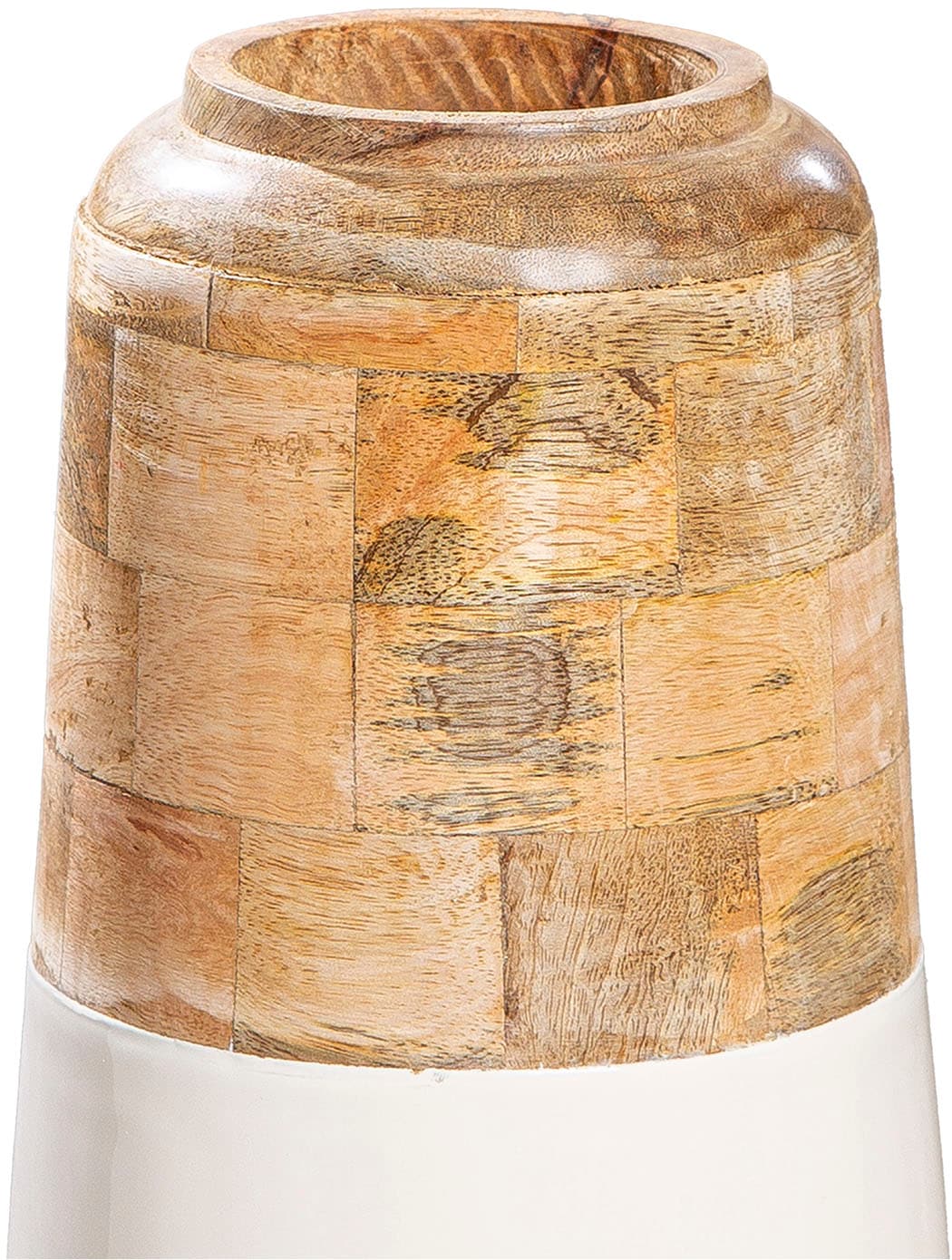 GILDE Bodenvase »Vase Naturelle naturfarben-weiß«, (1 St.)