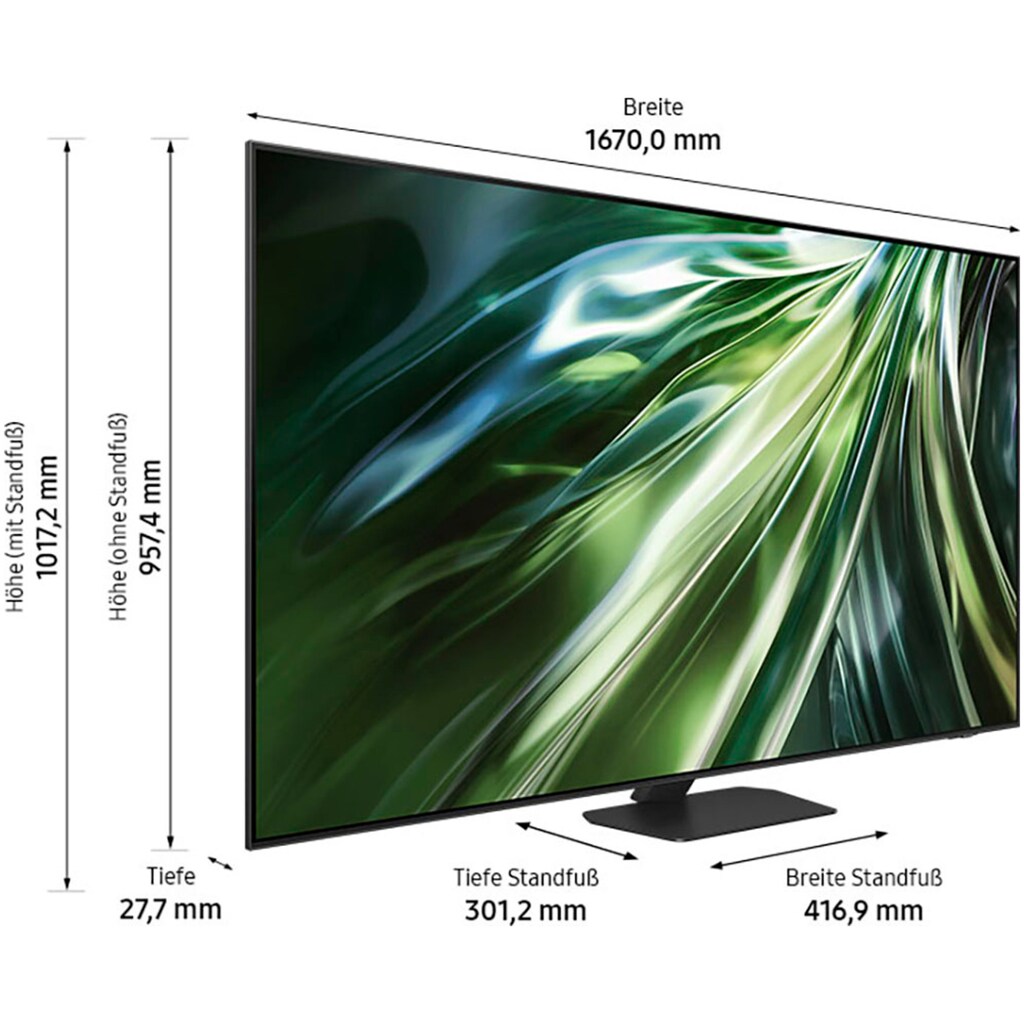 Samsung QLED-Fernseher »GQ75QN90DAT«, 189 cm/75 Zoll, 4K Ultra HD, Smart-TV