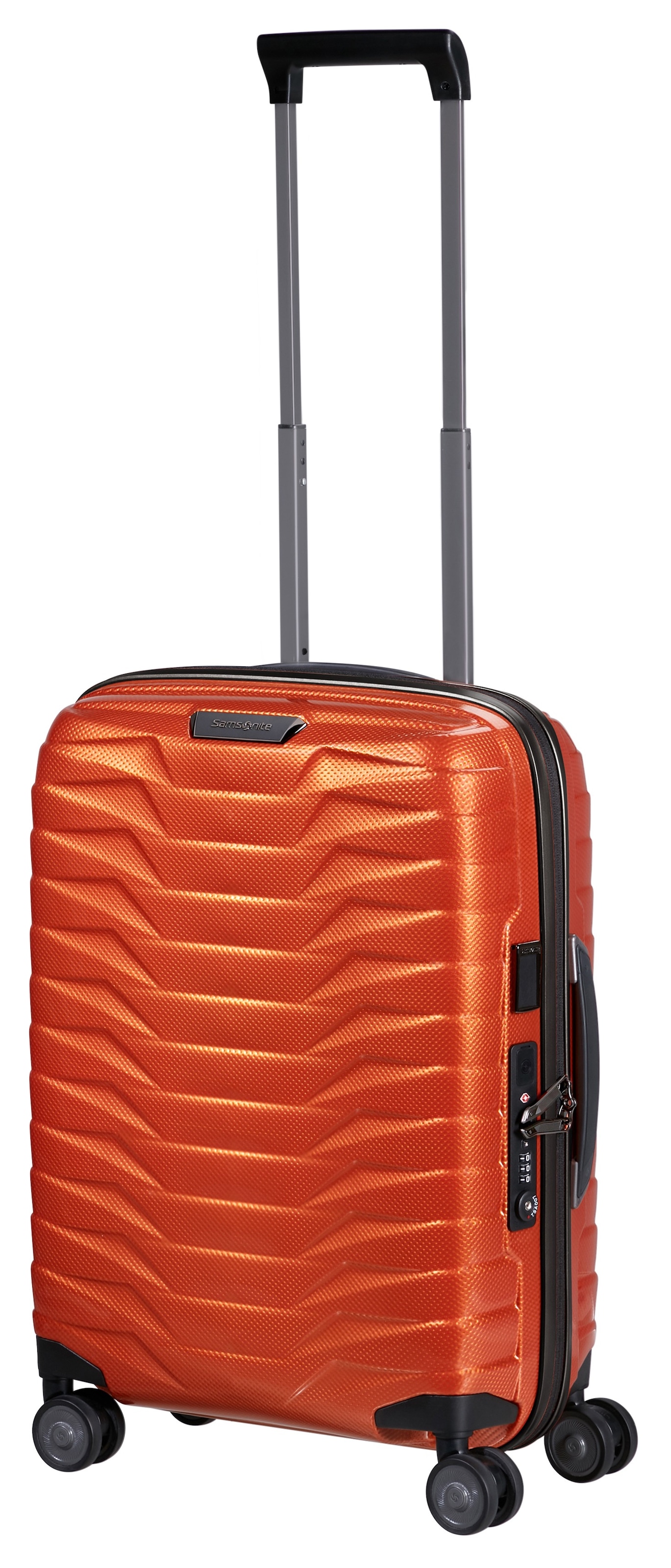 Samsonite Hartschalen-Trolley »PROXIS, verschiedene Größen und Farben« 38 l 4 Rollen arretierbares und versenkbares Druckknopf-Trolleysystem
