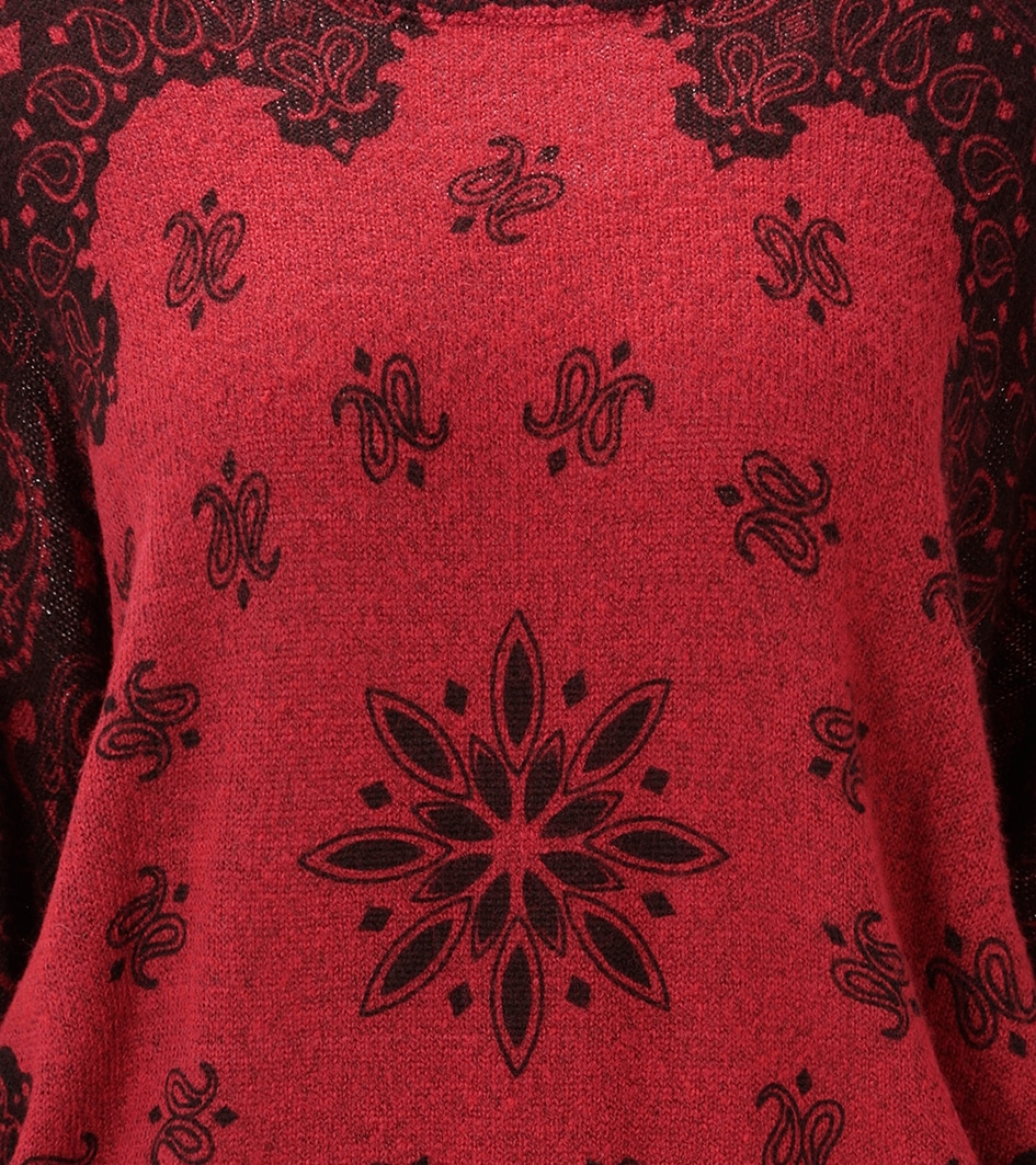 Aniston CASUAL Strickpullover mit fantasievollen Mustern bedruckt - NEUE KOLLEKTION