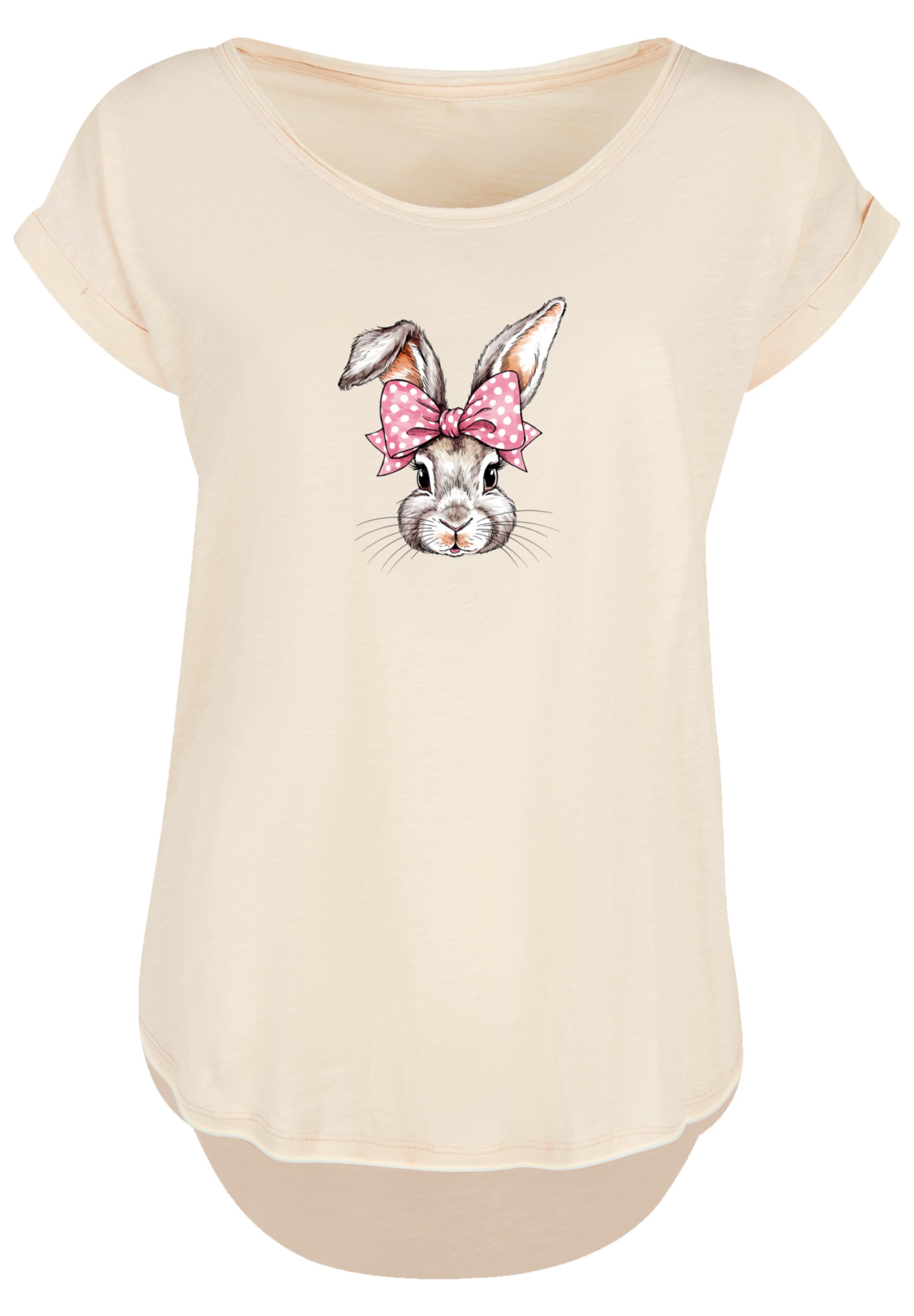 F4NT4STIC T-Shirt »Niedlicher Hase mit Schleife«, Premium Qualität