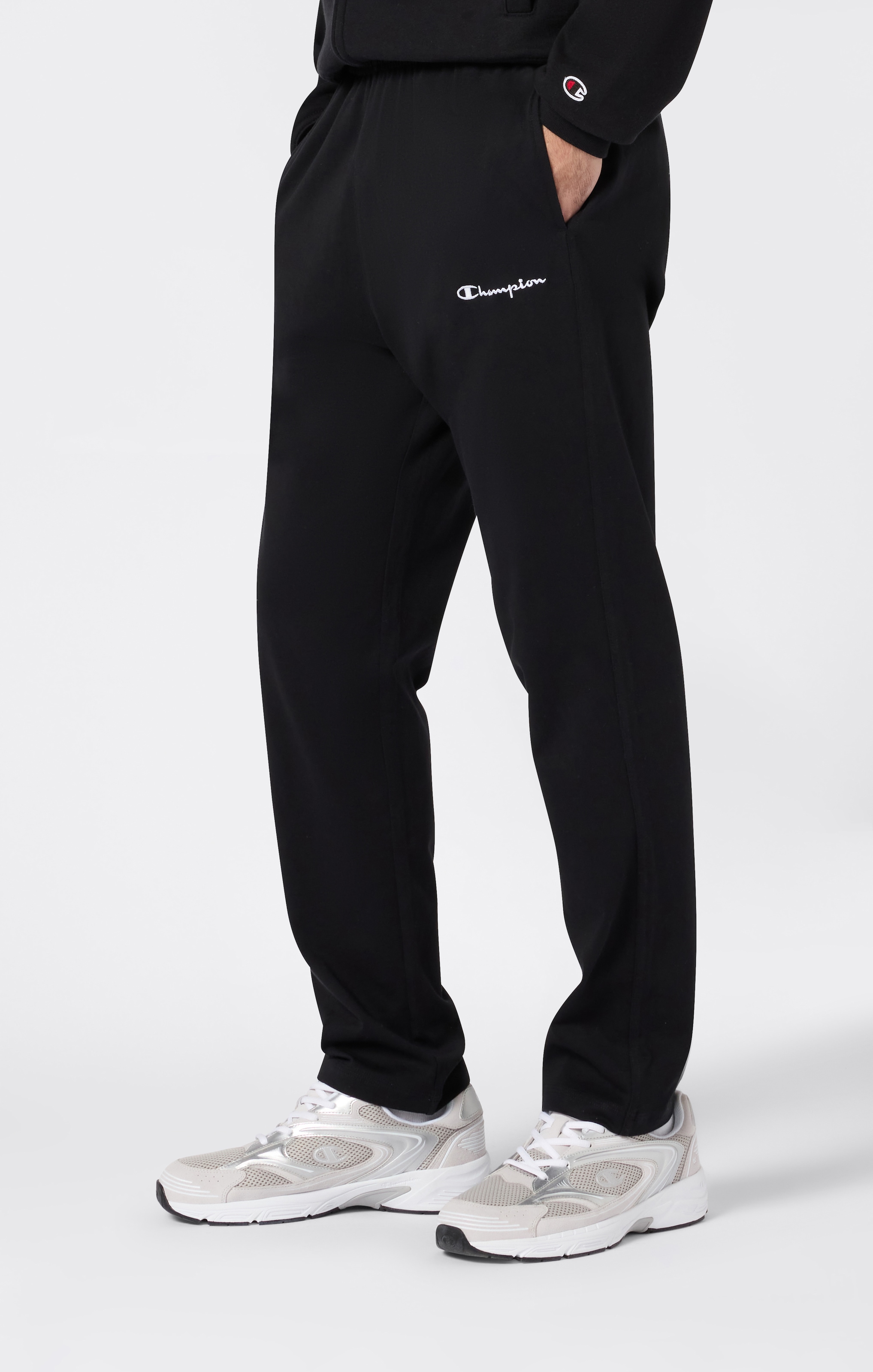 Champion Jogginghose "SPORTWEAR OPEN HEM PANTS Standard Fit Heavy Jersey" aus Baumwolle, sportlicher Stil
