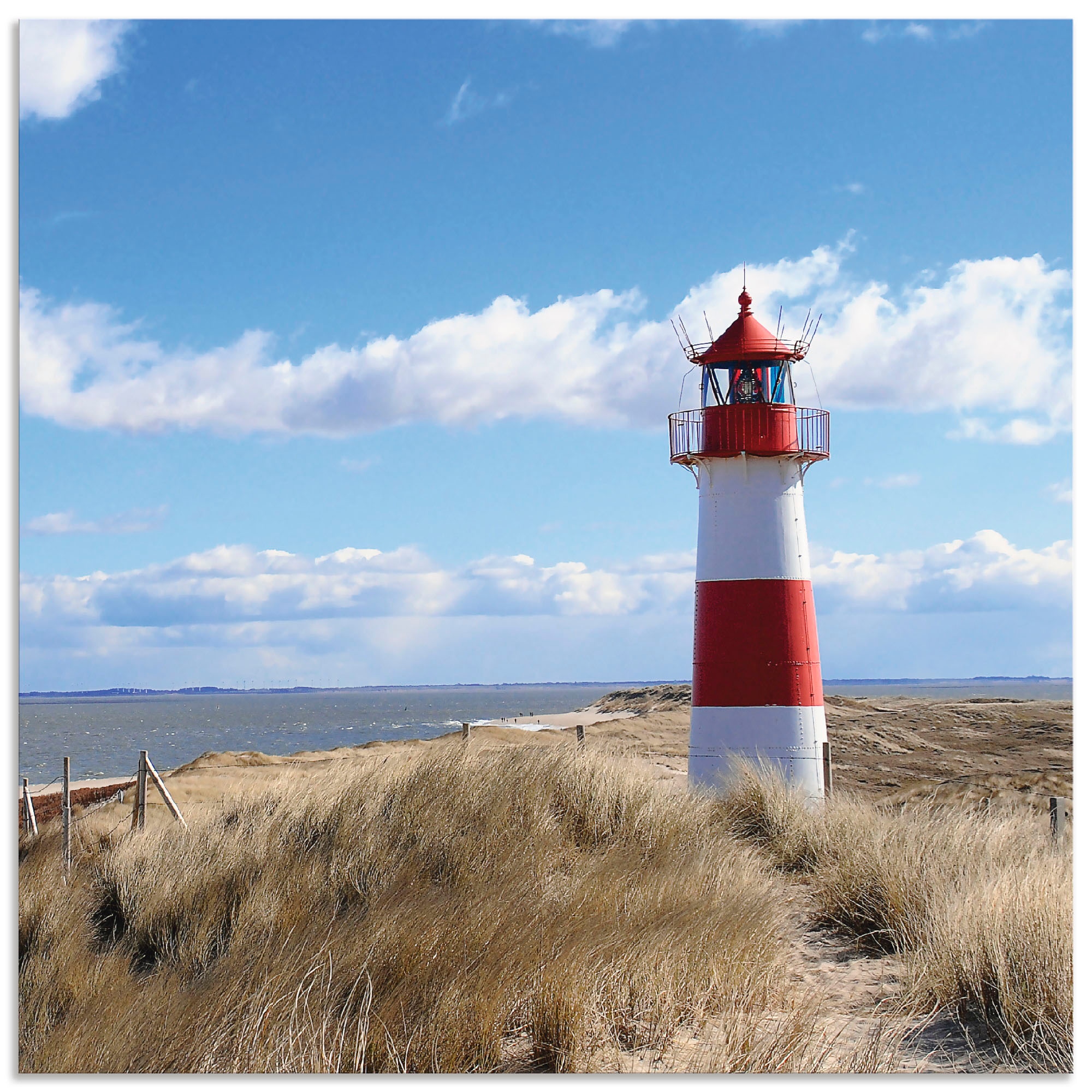 Artland Küchenrückwand »Leuchtturm Sylt«, (1 tlg.), Alu Spritzschutz mit Klebeband, einfache Montage