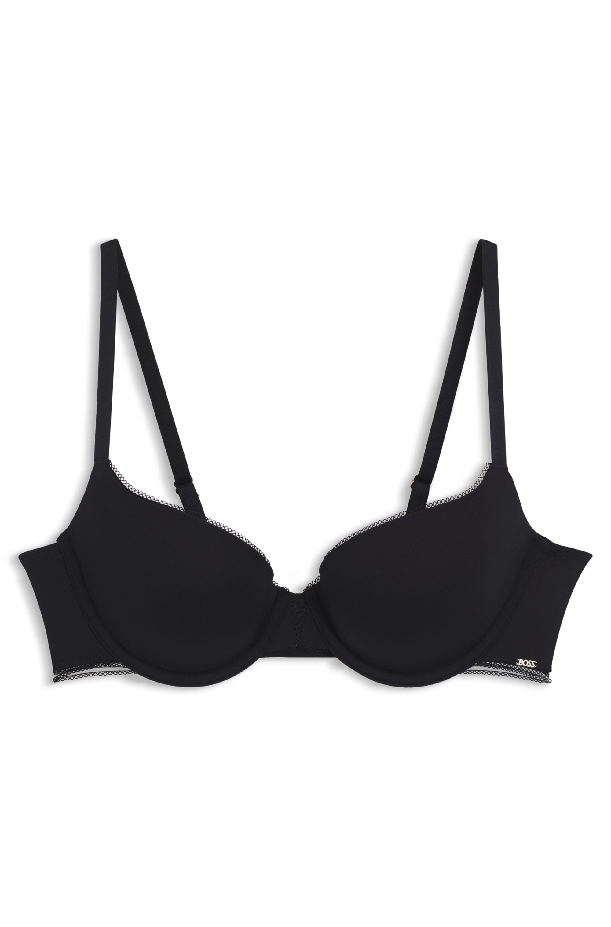 BOSS Bügel-BH »DEMI_B.PURE« aus Mikrofaser mit Einsätzen aus Spitze