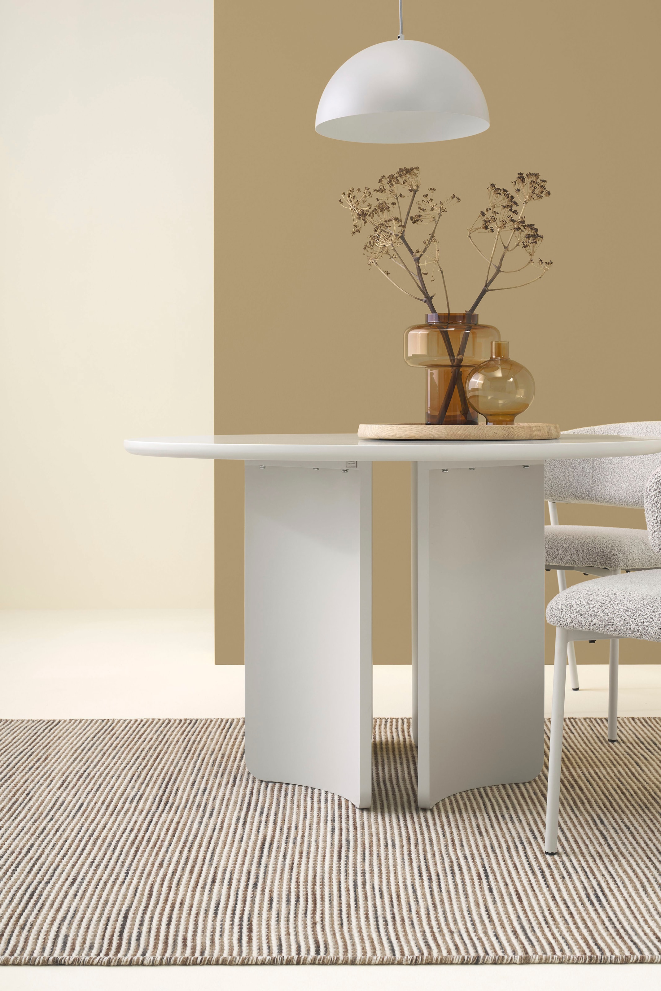 SCHÖNER WOHNEN-Kollektion Esstisch »HARSTAD« 1 Stk. tlg. 120 cm, mit variabel montierbarem Untergestell