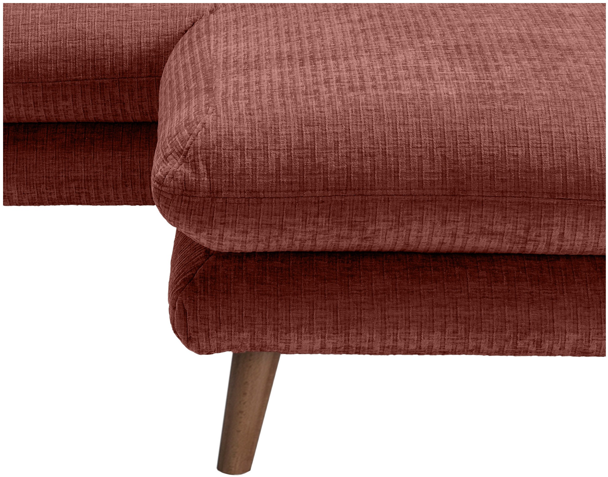 INOSIGN Ecksofa »Lazio modern und bequem, schmale Armlehnen, tolle Detailverarbeitung«, zwei verschiedene Fußfarben wählbar