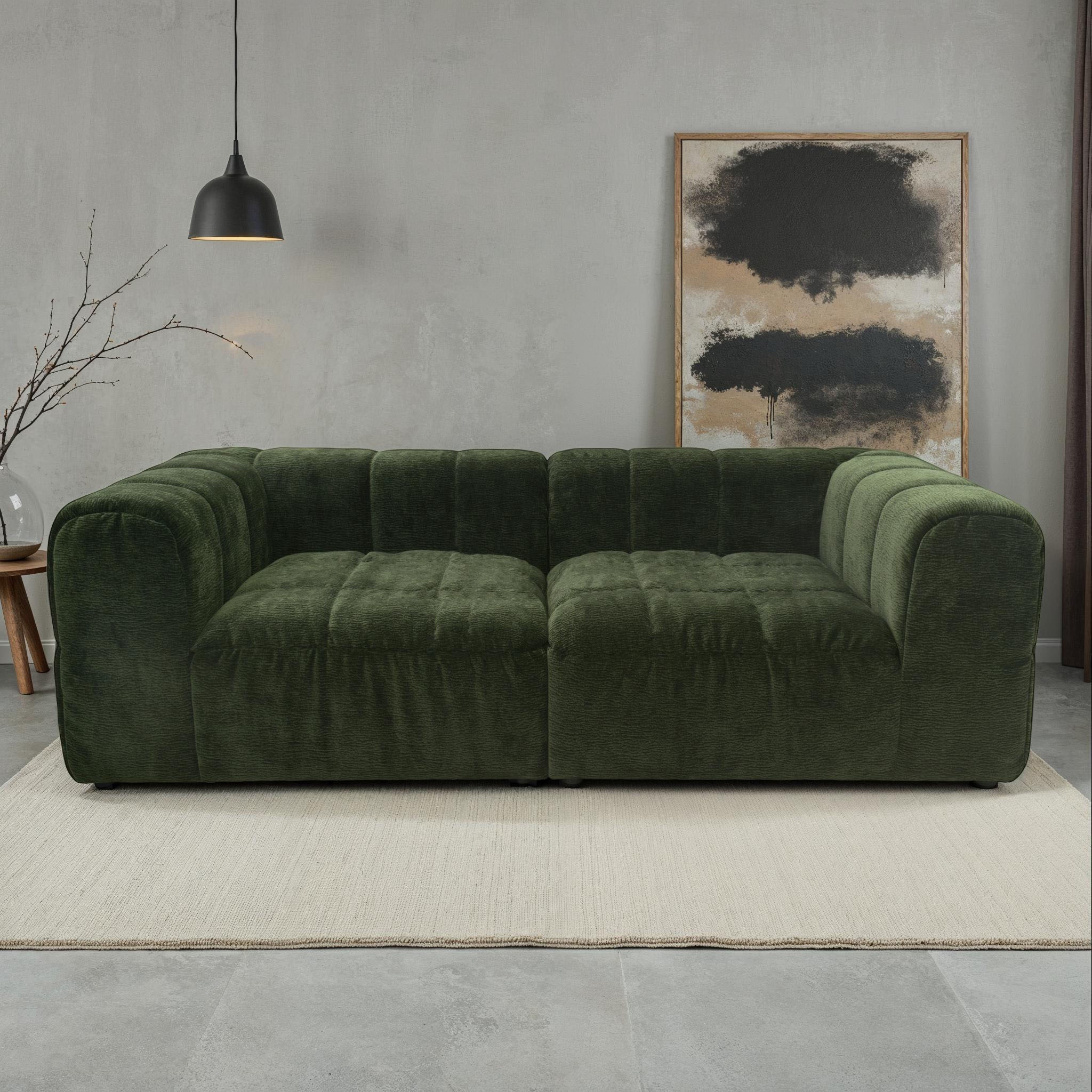 DOMO collection Big-Sofa "800019 Megasofa in 2 Breiten, Kassettensteppung, günstig online kaufen