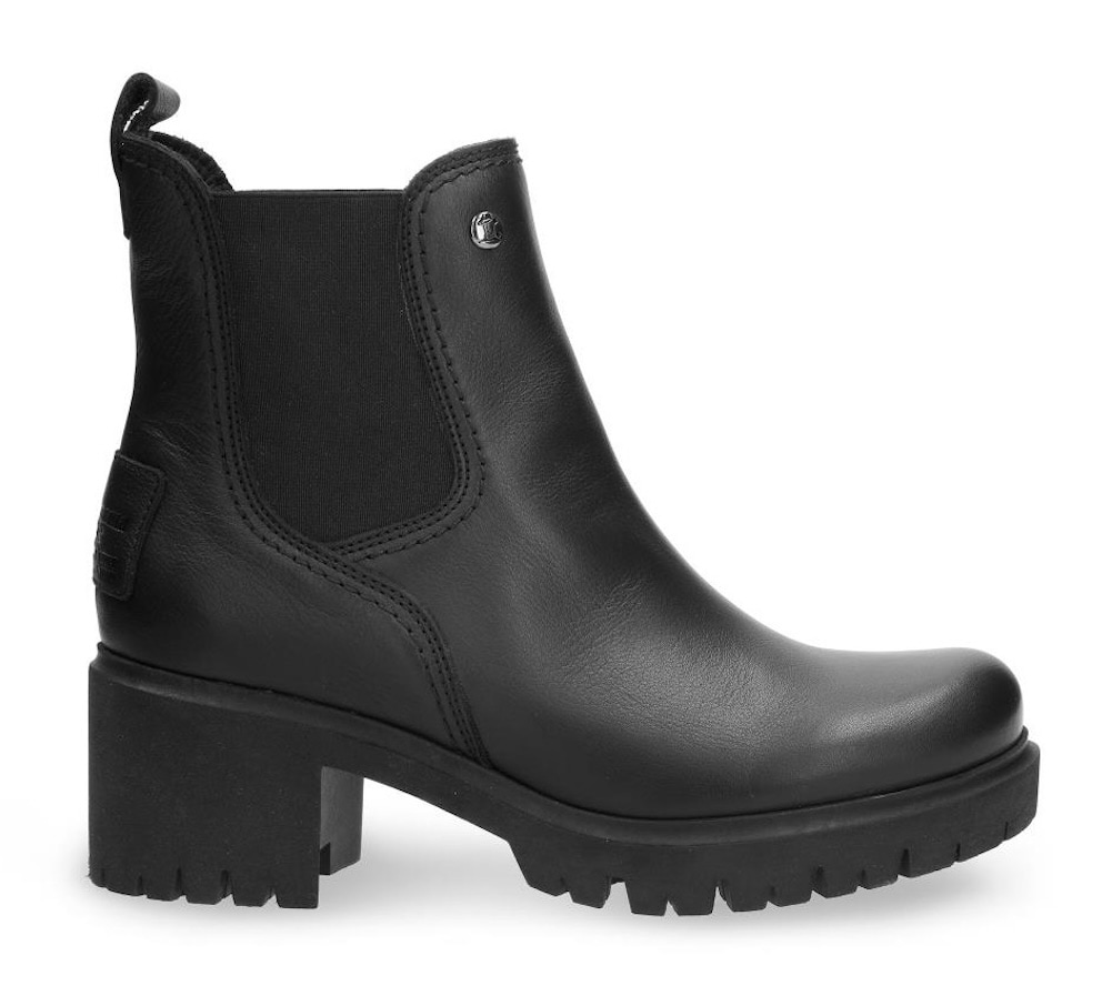 Panama Jack Chelseaboots »Pia«, Stiefelette, Schlupfschuh, Blockabsatz, mit Profilsohle