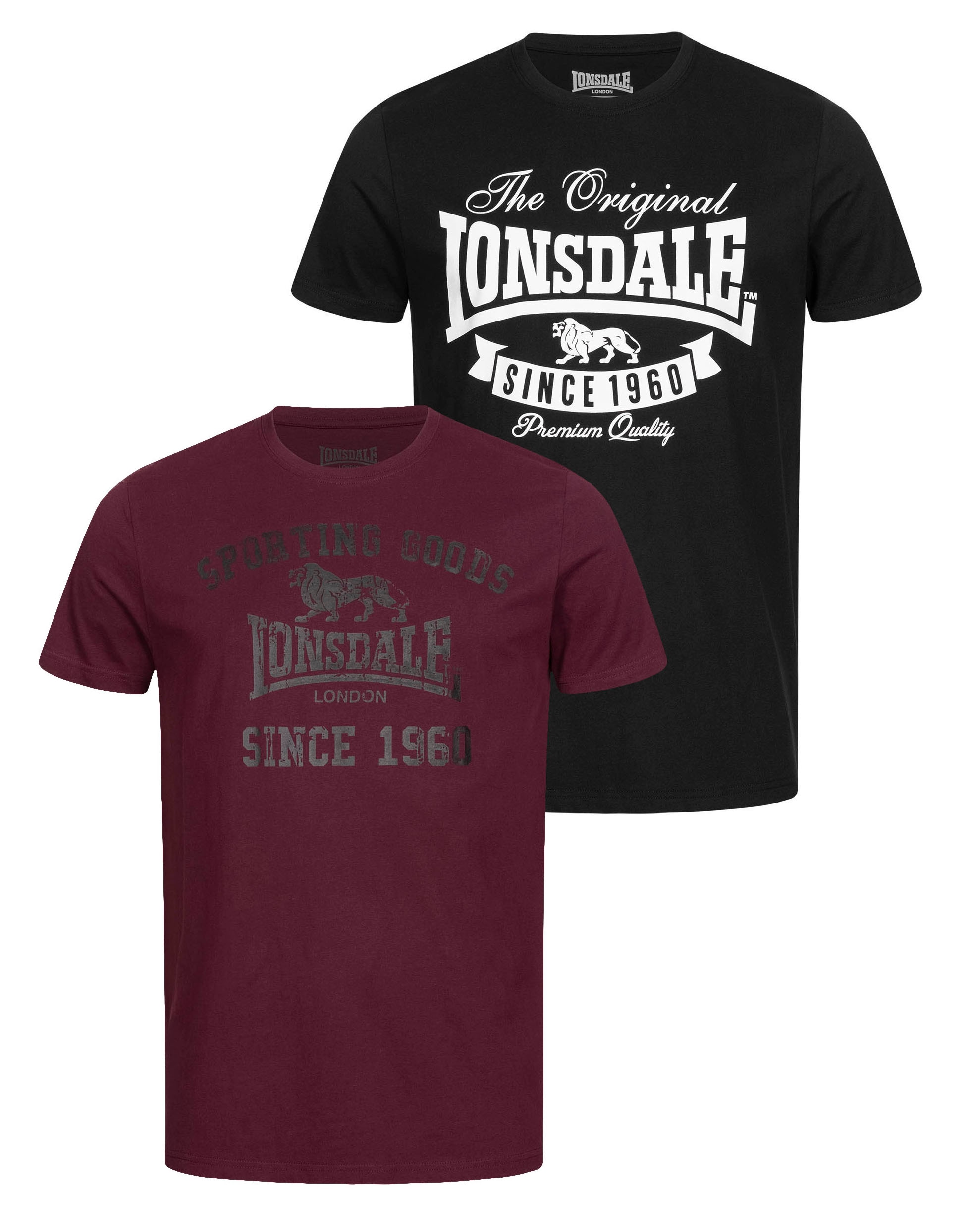Lonsdale T-Shirt "SUSSEX-TORBAY" Packung, 2er-Pack, 2 Stk. günstig online kaufen