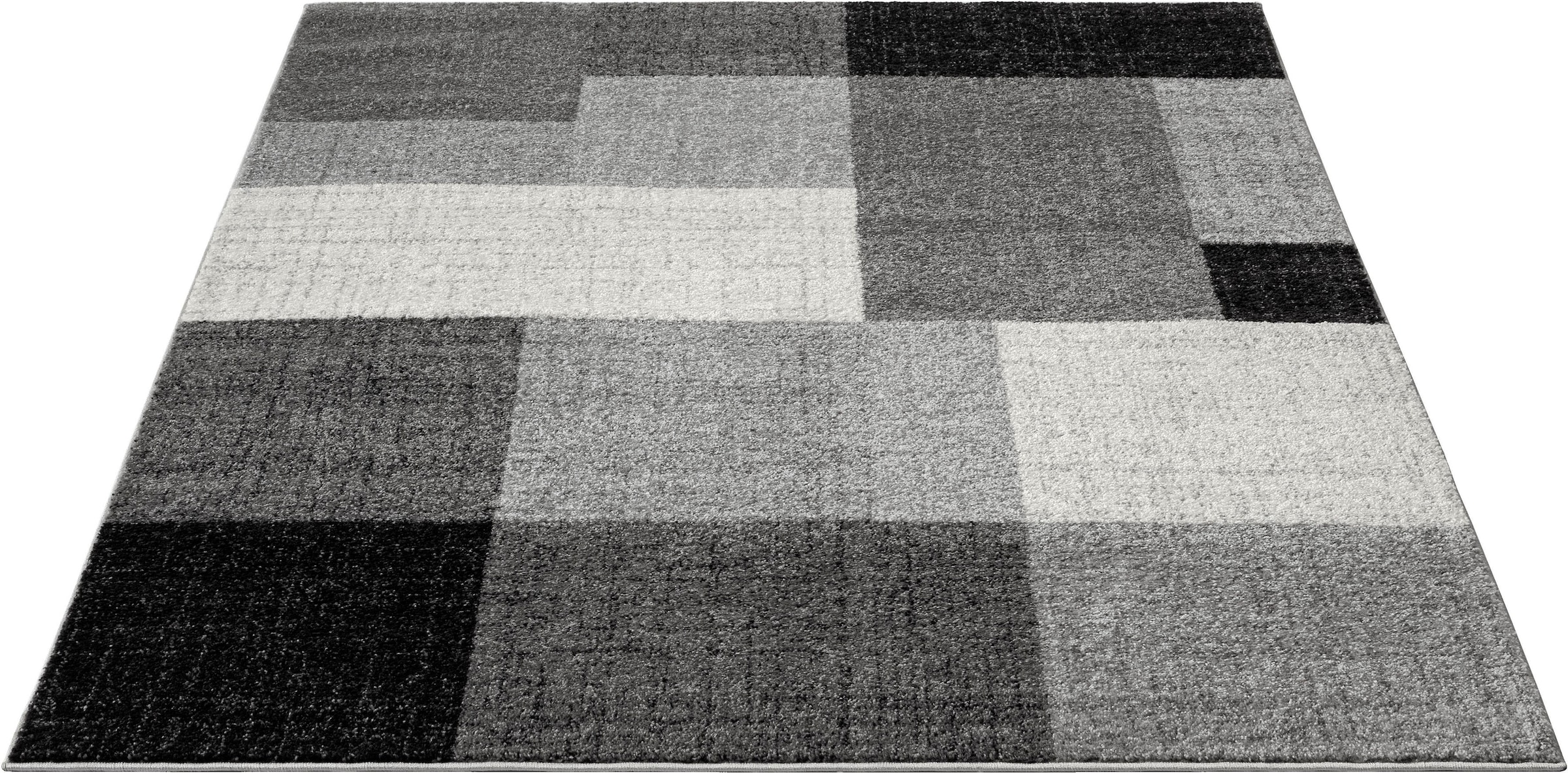 6101«, »Thales Konturenschnitt, | Wohnzimmer Teppich Kurzflorteppich kaufen merinos rechteckig, BAUR mit