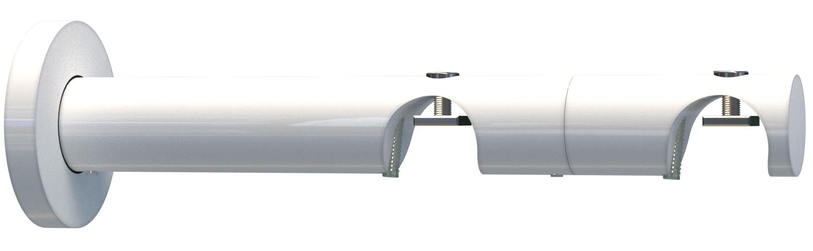 indeko Kombiträger, (1 St.), Ø 20 mm für Vorhangstangen und Innenlaufsysteme