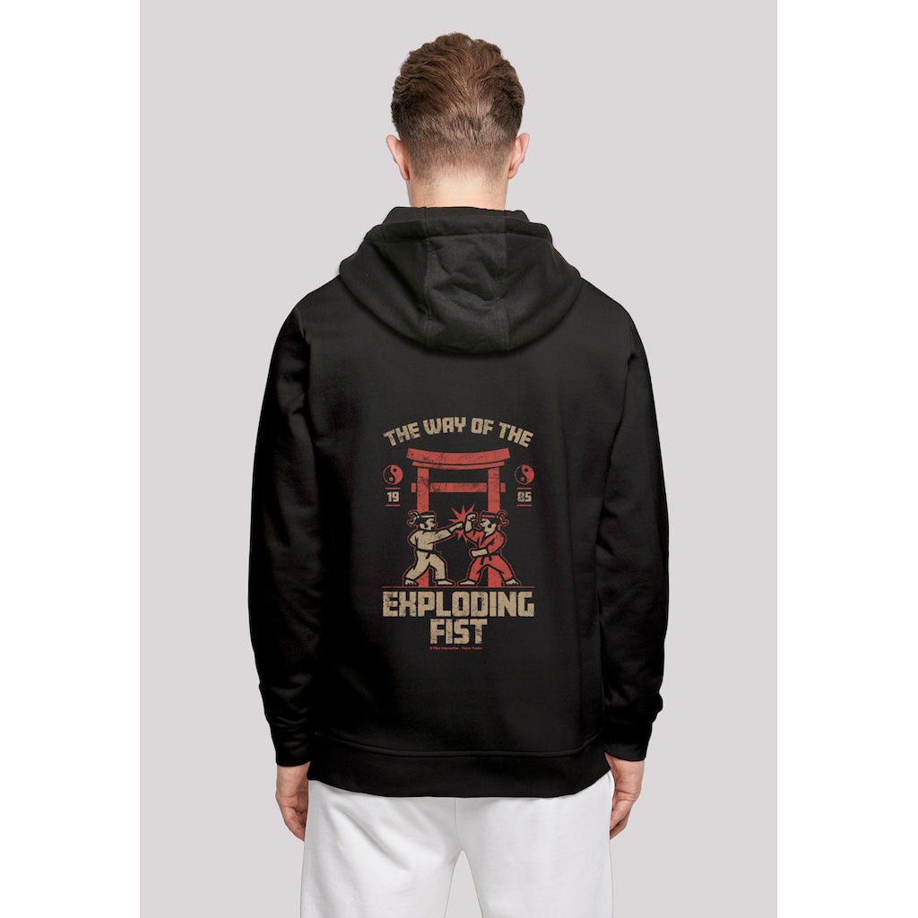 F4NT4STIC Kapuzenpullover »Retro Gaming The Way of the Exploding Fist«