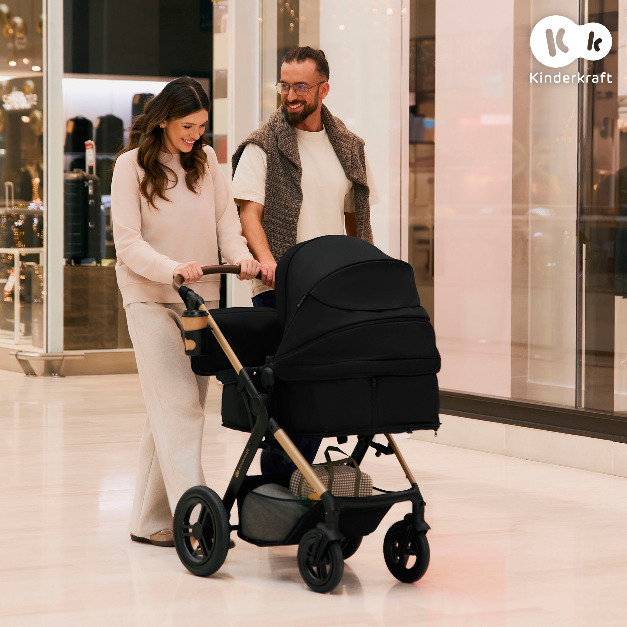 Kinderkraft Kombi-Kinderwagen »MOOV 2 XL«, 27 kg, mit Luftreifen