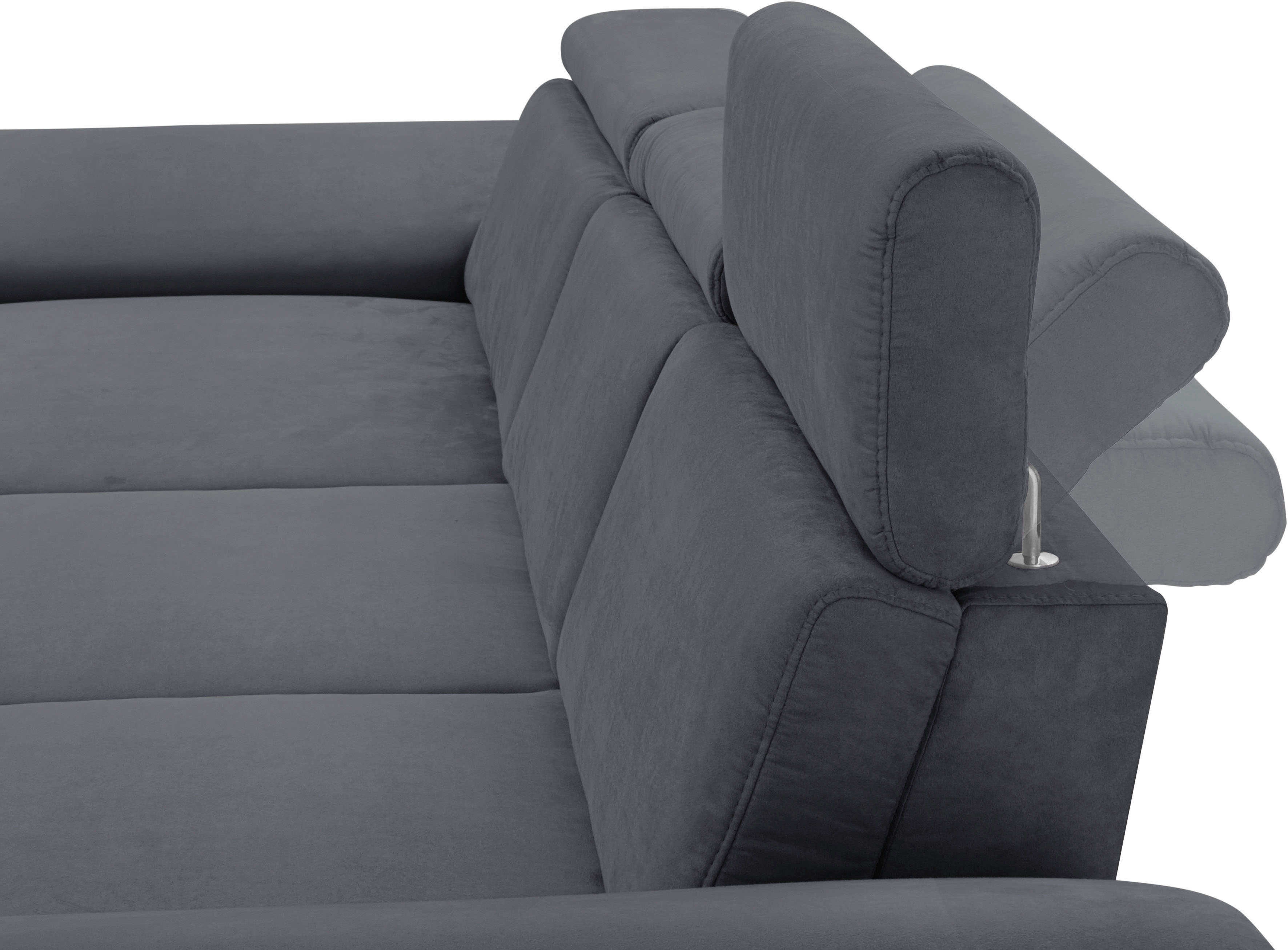Thumbnail - sit&more Ecksofa "Scorpio L-Form" inklusive Sitztiefenverstellung, wahlweise mit Kopfverstellung