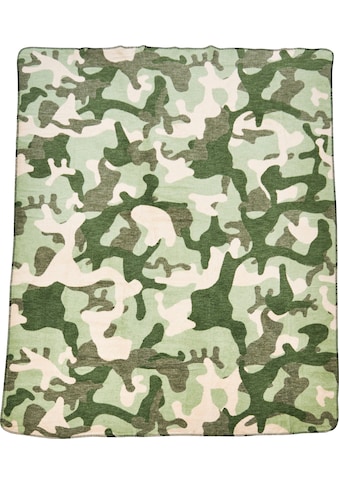 done.® Wohndecke »Camouflage«, Wohndecke mit einfassender Ziernaht, Kuscheldecke kaufen