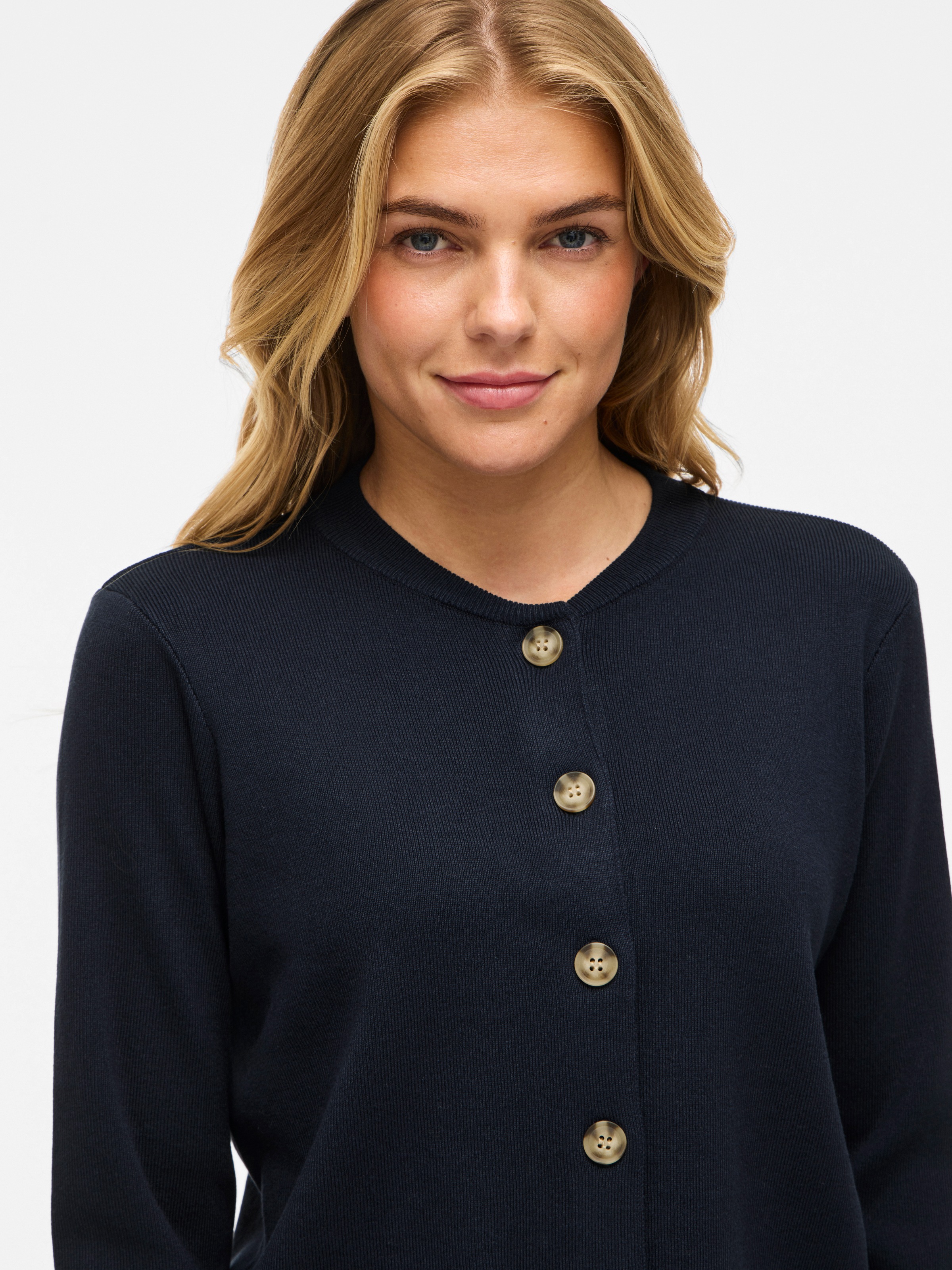 Thumbnail - Vila Strickjacke "VIOSTRIA O-NECK L/S CARDIGAN - NOOS"