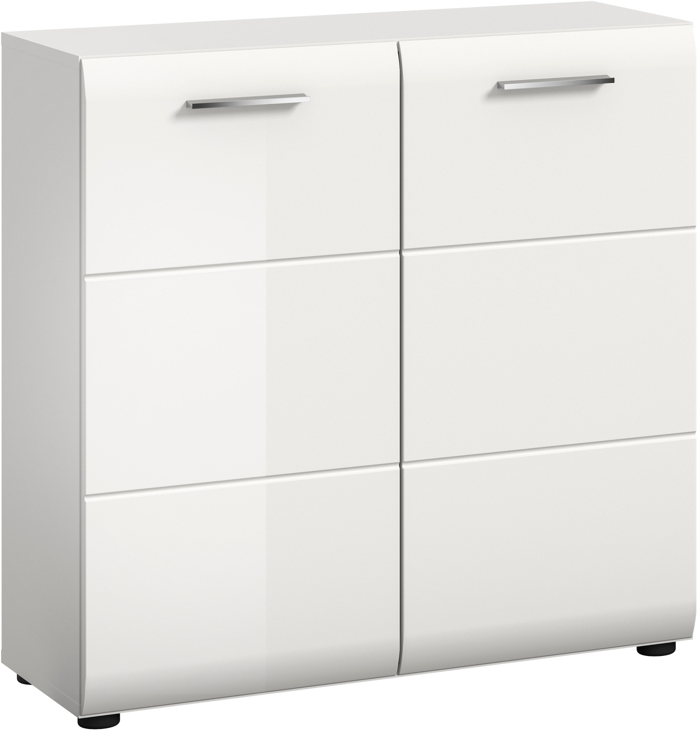 Home affaire Kommode "FLORENZ, hochwertige MDF-Front,Rillenfräsung, 2 Türen günstig online kaufen