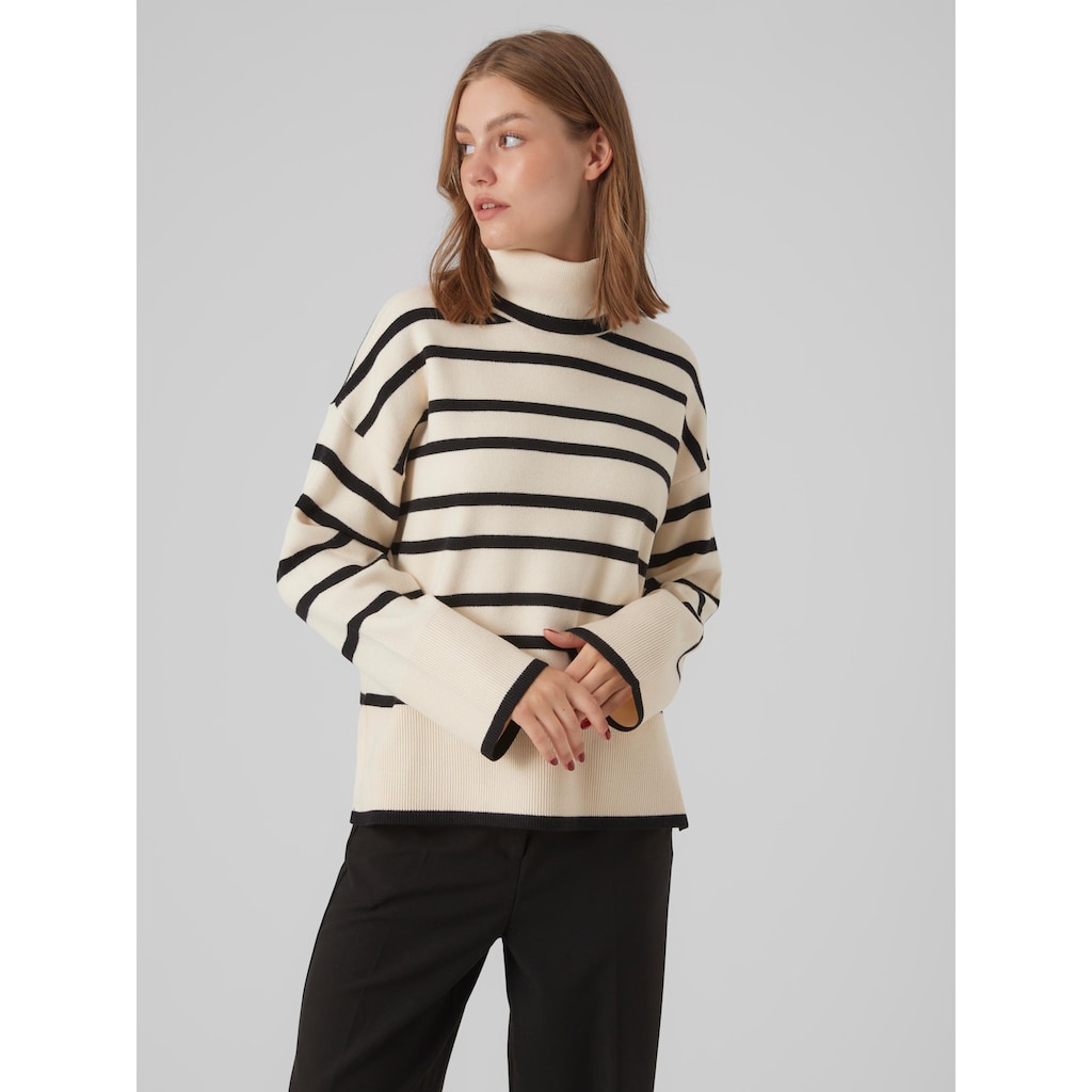 Vero Moda Rollkragenpullover »VMSABA LS ROLLNECK PULLOVER GA NOOS«