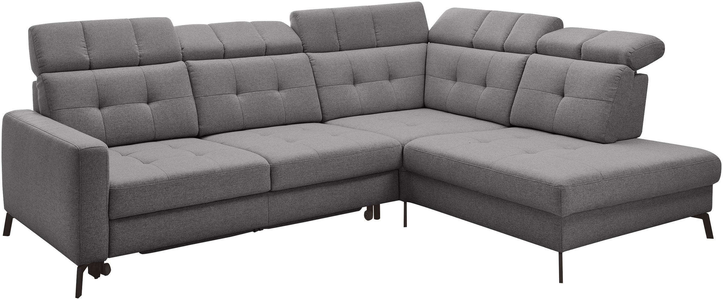Musterring Ecksofa »MR 4615«, mit Kopf- und Rückenverstellung, Metallfuß schwarz, Maße 272 x 214 cm
