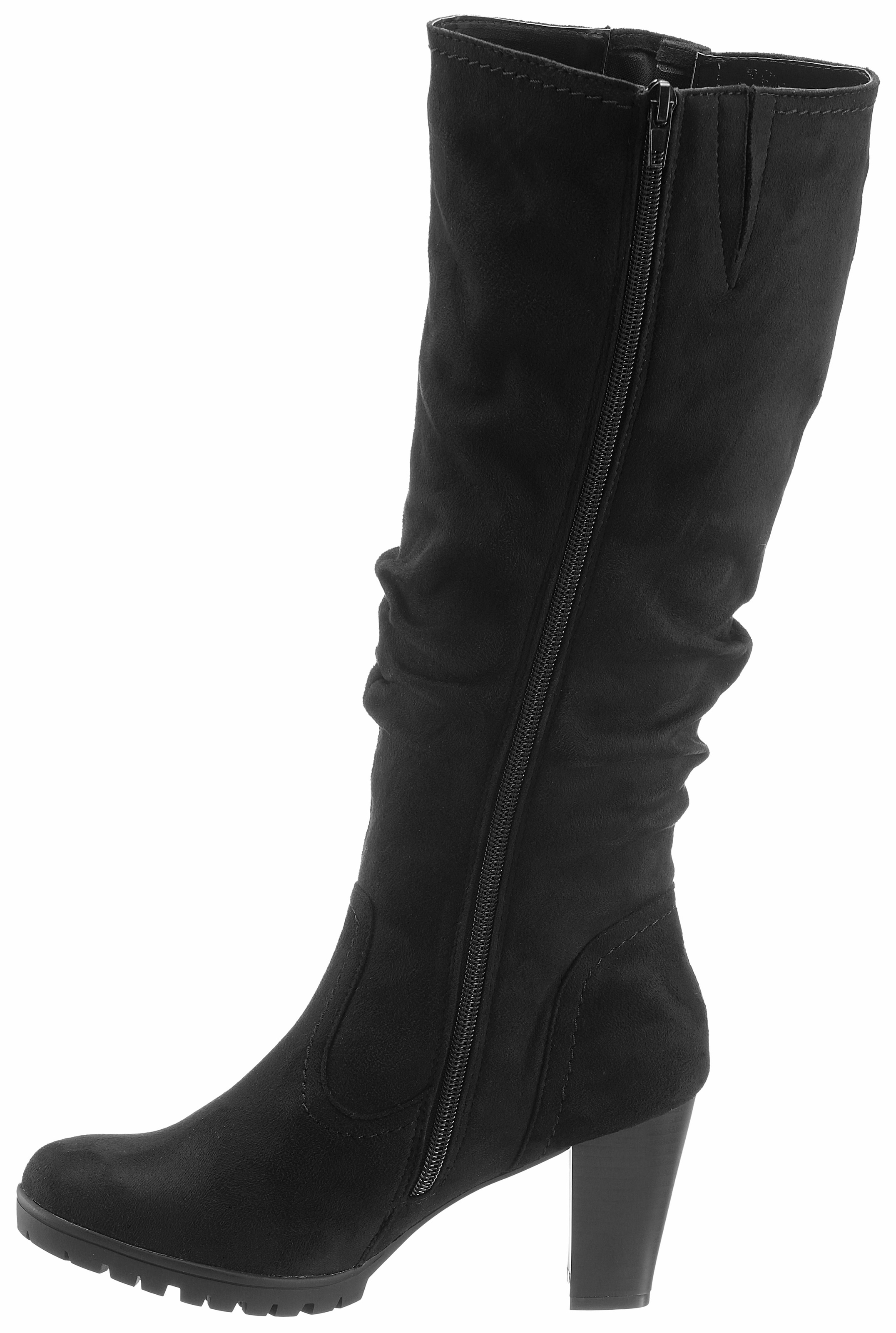 Aniston by BAUR Stiefel, mit Raffungen am slouchy Schaft