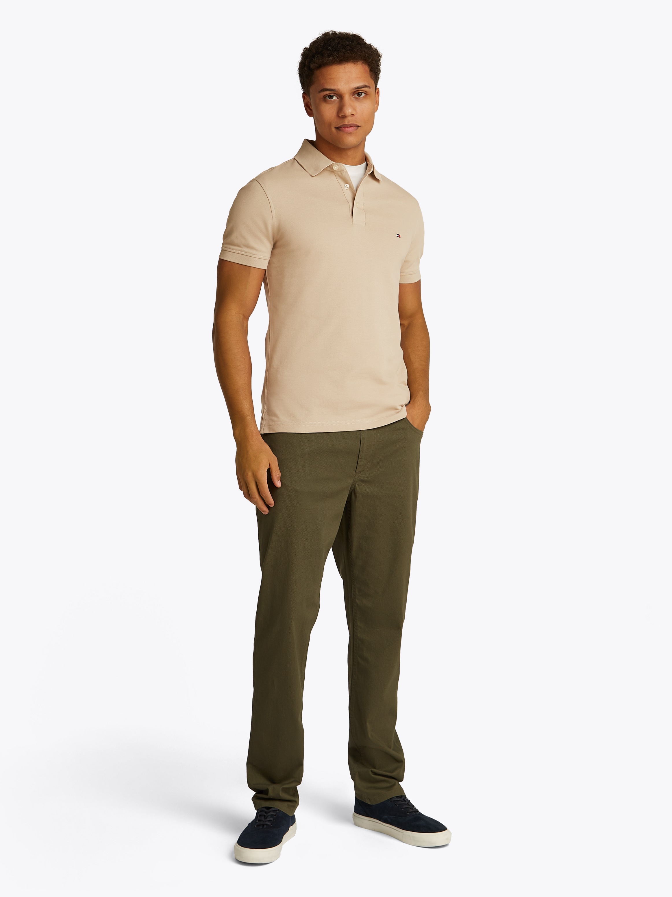 Tommy Hilfiger Poloshirt »1985 SLIM POLO«, hochwertige Baumwoll-Piqué-Qualität