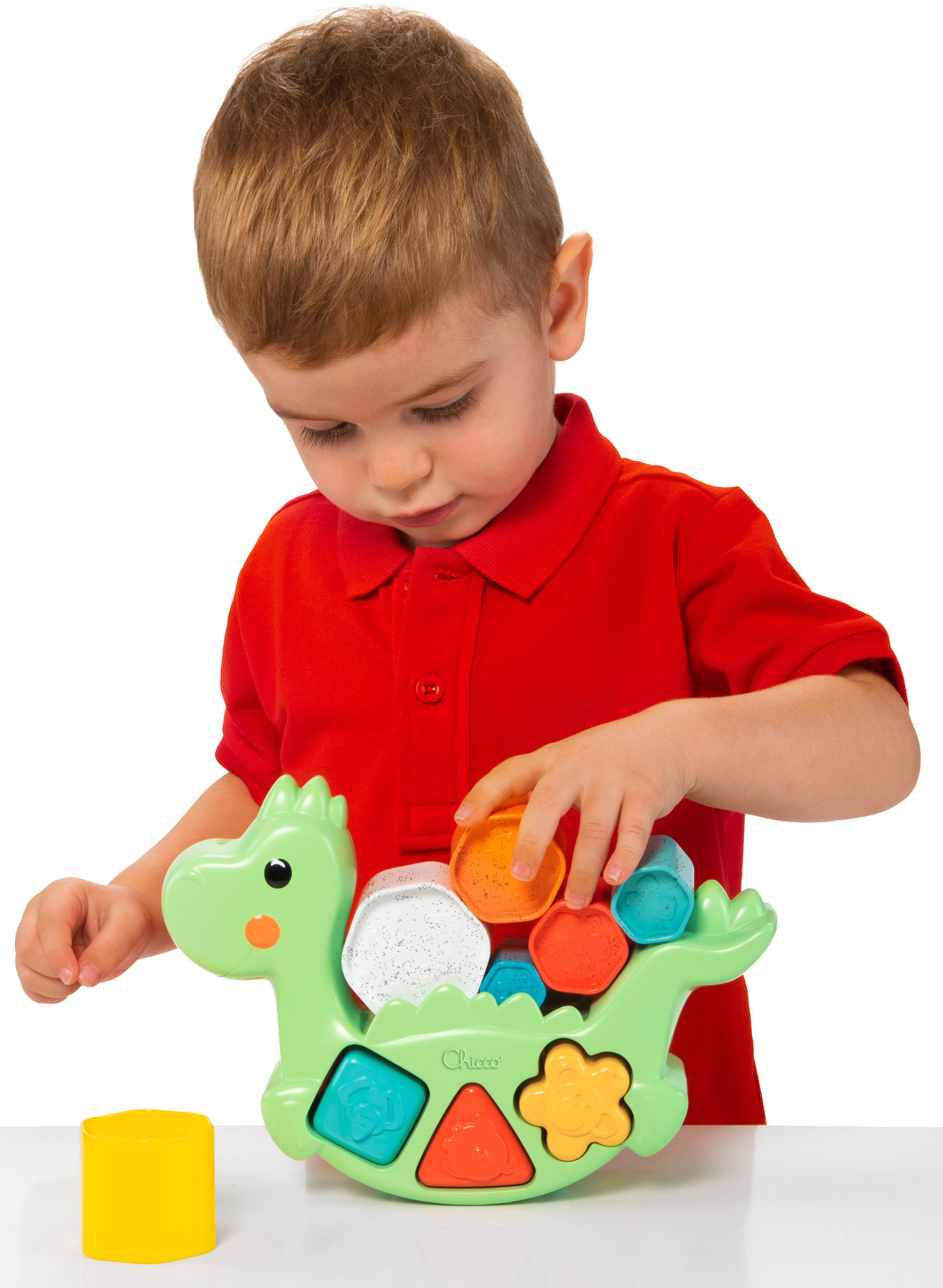 Chicco Lernspielzeug »2 In 1 Schaukeldino«, teilweise aus recyceltem Material; Made in Europe