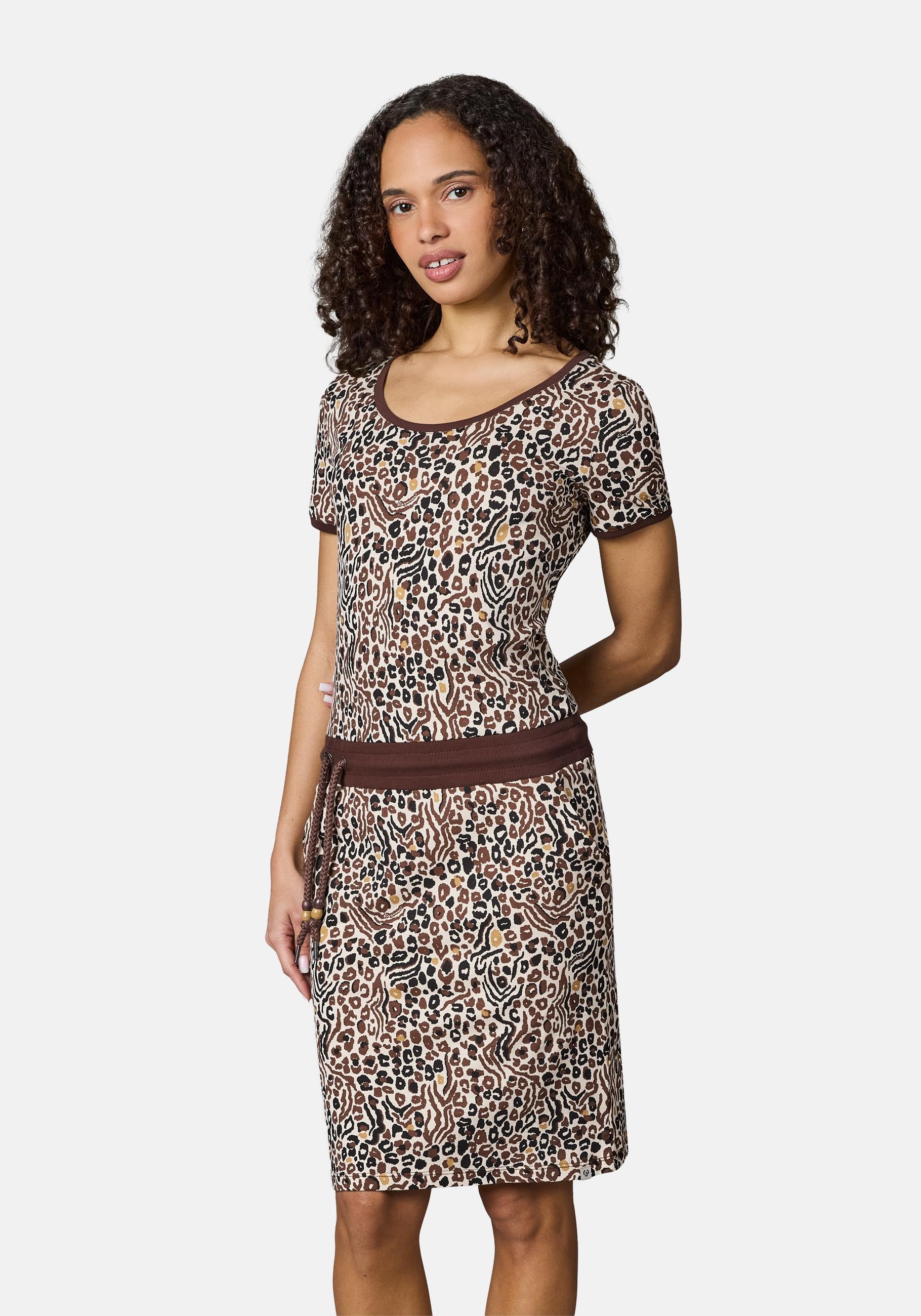 Ragwear Minikleid »Baomi Zoo YOUMODO« Außentaschen | Eingrifftaschen Gemustertes Damen Sommerkleid