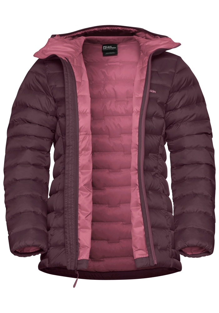 Jack Wolfskin Daunenjacke »PASSAMANI DOWN HOODY W RDS«, mit Kapuze