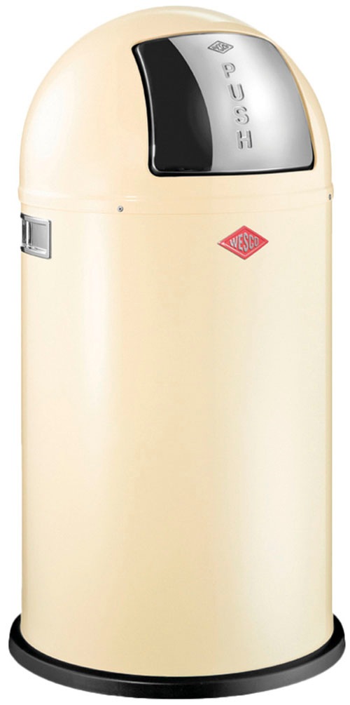 WESCO Mülleimer "Pushboy", B/H/T: 40cm x 75,5cm x 40cm, 50 l, braun, Küche, Mülleimer, Abfallsammler, 50 Liter