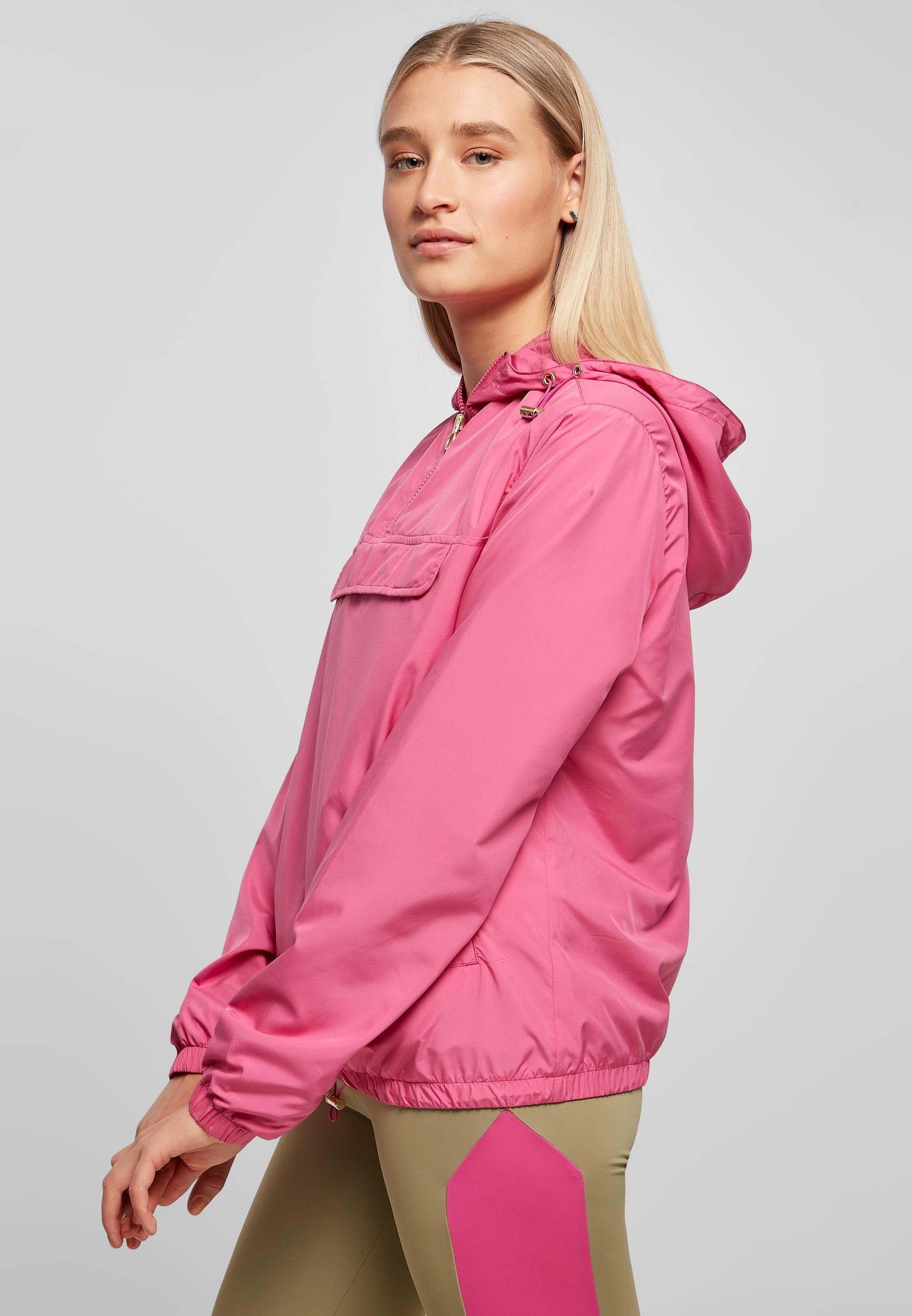 URBAN CLASSICS Allwetterjacke »Urban Classics Damen Ladies Basic Pull Over Jacket«, (1 St.), mit Kapuze