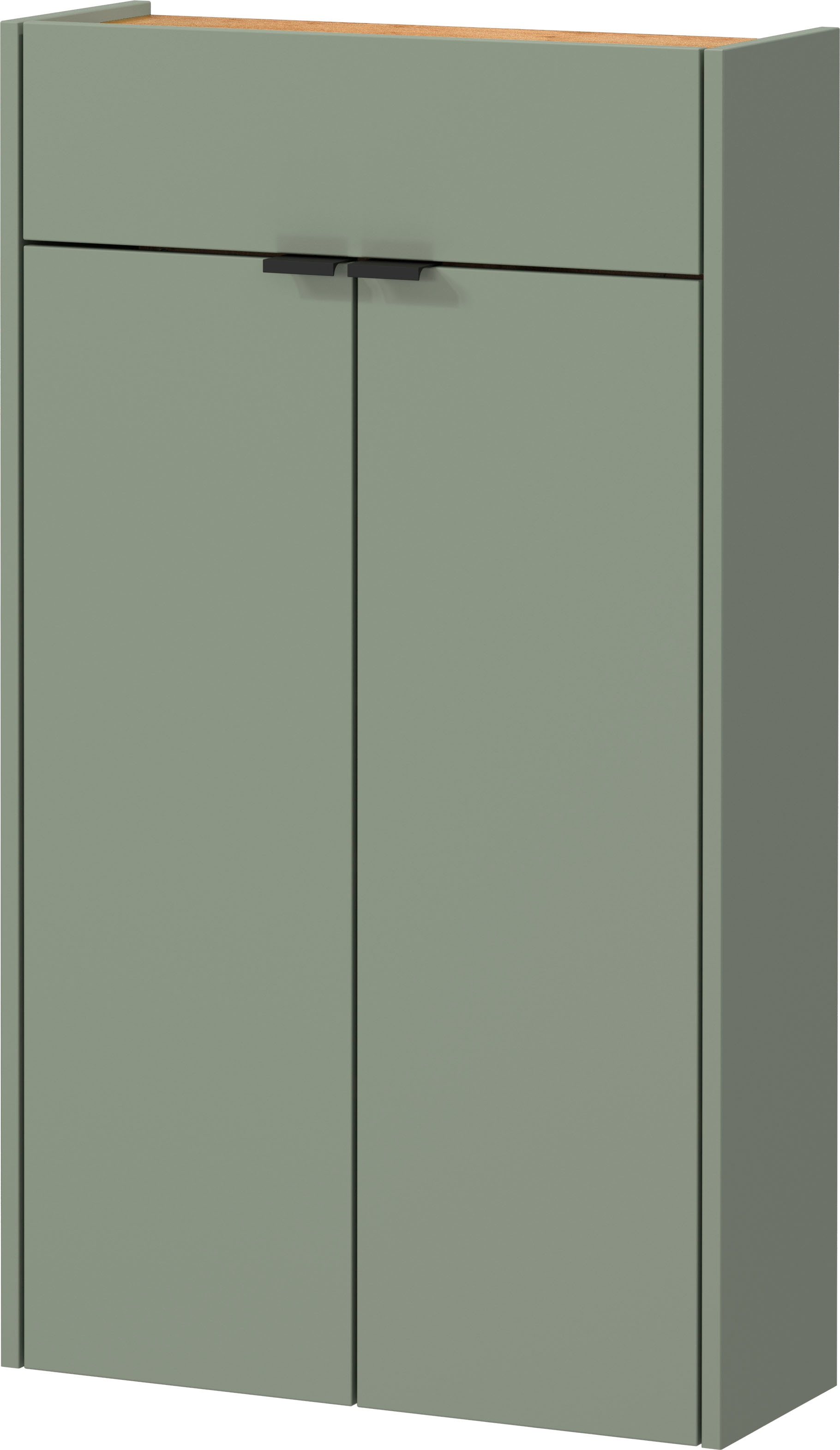 GERMANIA Garderoben-Set »Ameca«, (Set, 3 St.), mit Mehrzweckschrank, Spiegel und Garderobenpaneel, geringe Tiefe