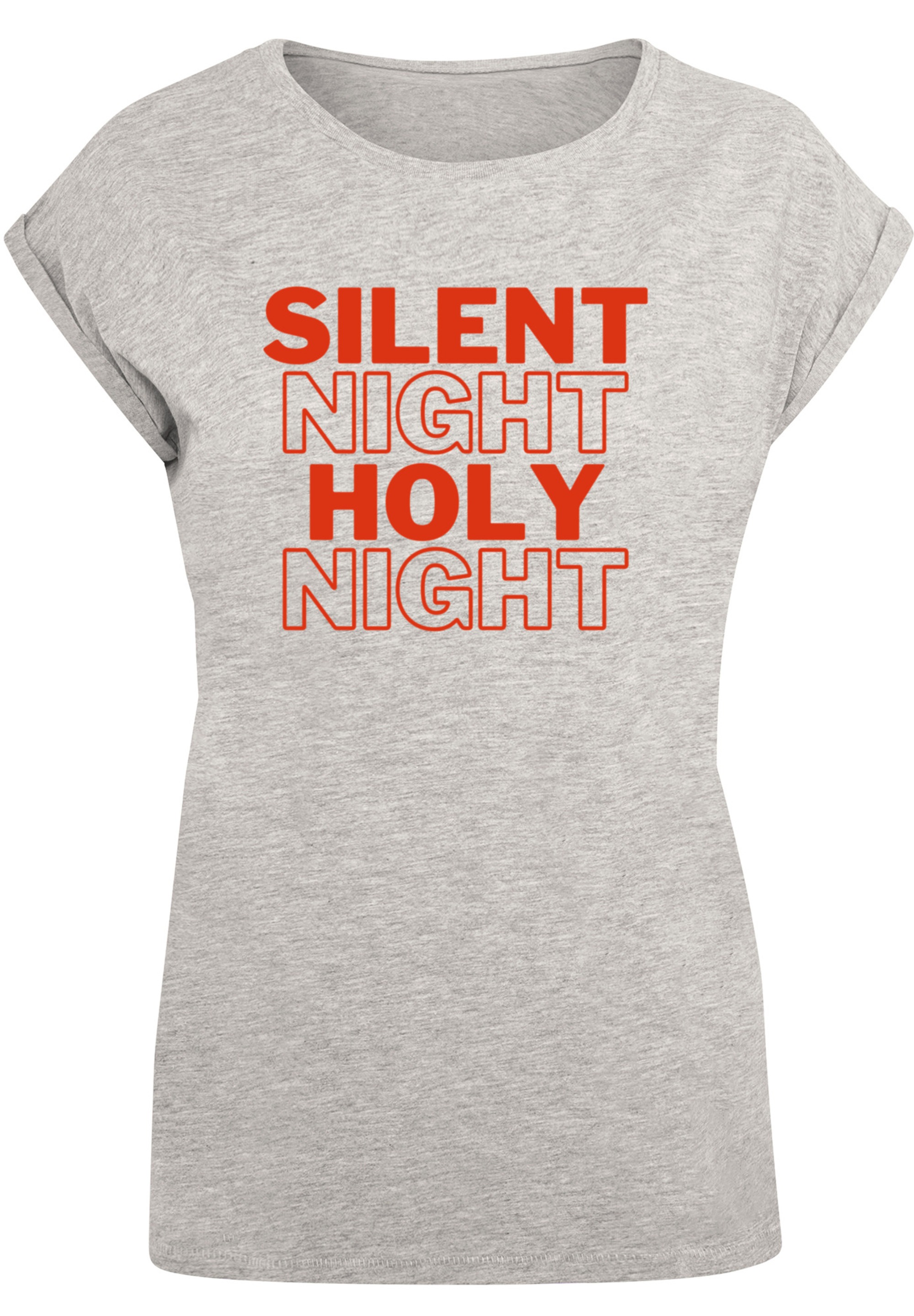 F4NT4STIC T-Shirt "Silent Night Holy Night Weihnachten" Print günstig online kaufen