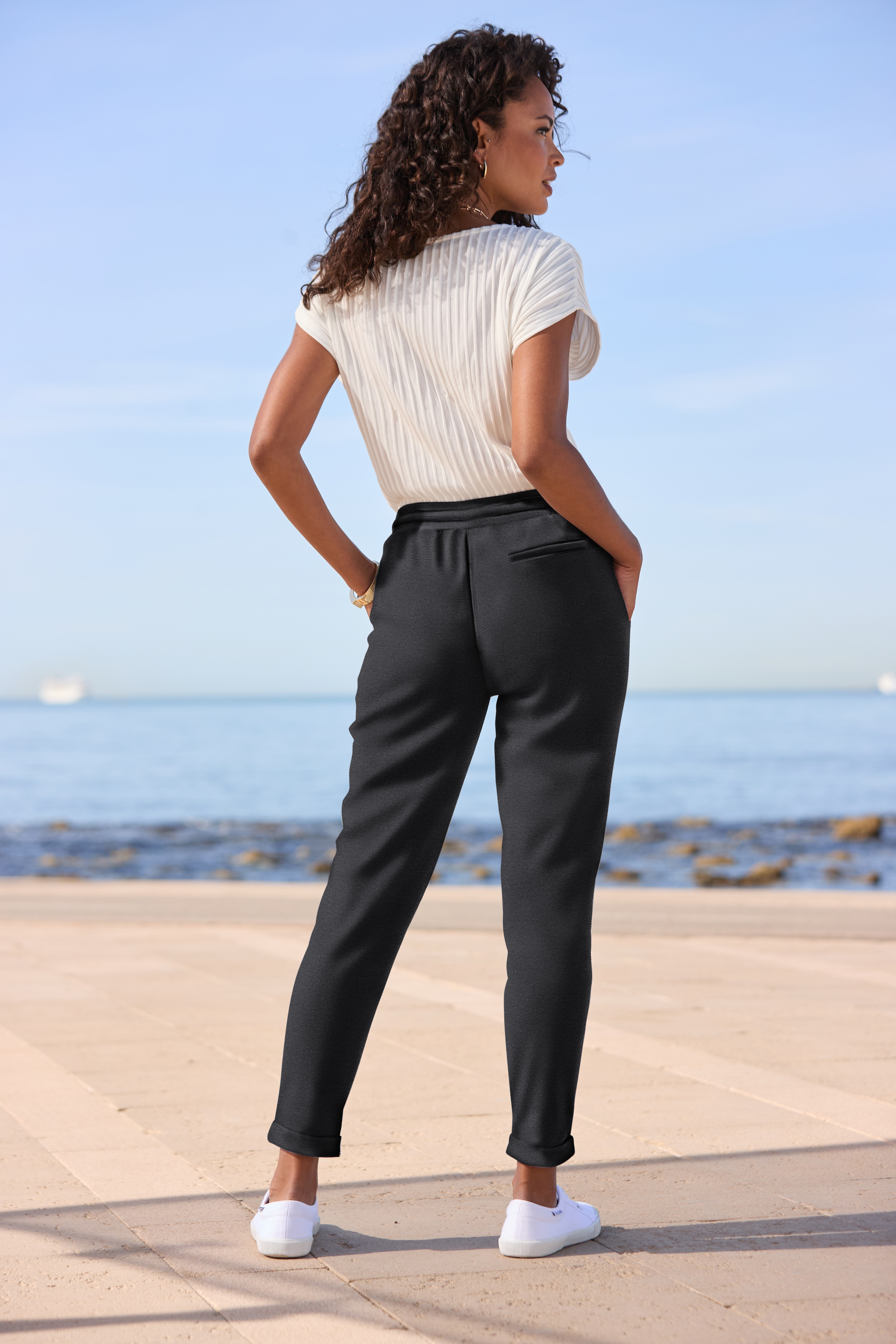 Thumbnail - Vivance Jogger Pants, mit praktischen Eingrifftaschen, Schlupfhose, casual-chic