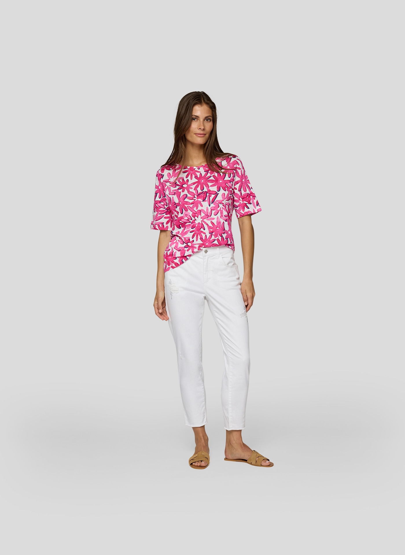Rabe T-Shirt, mit floralem Print