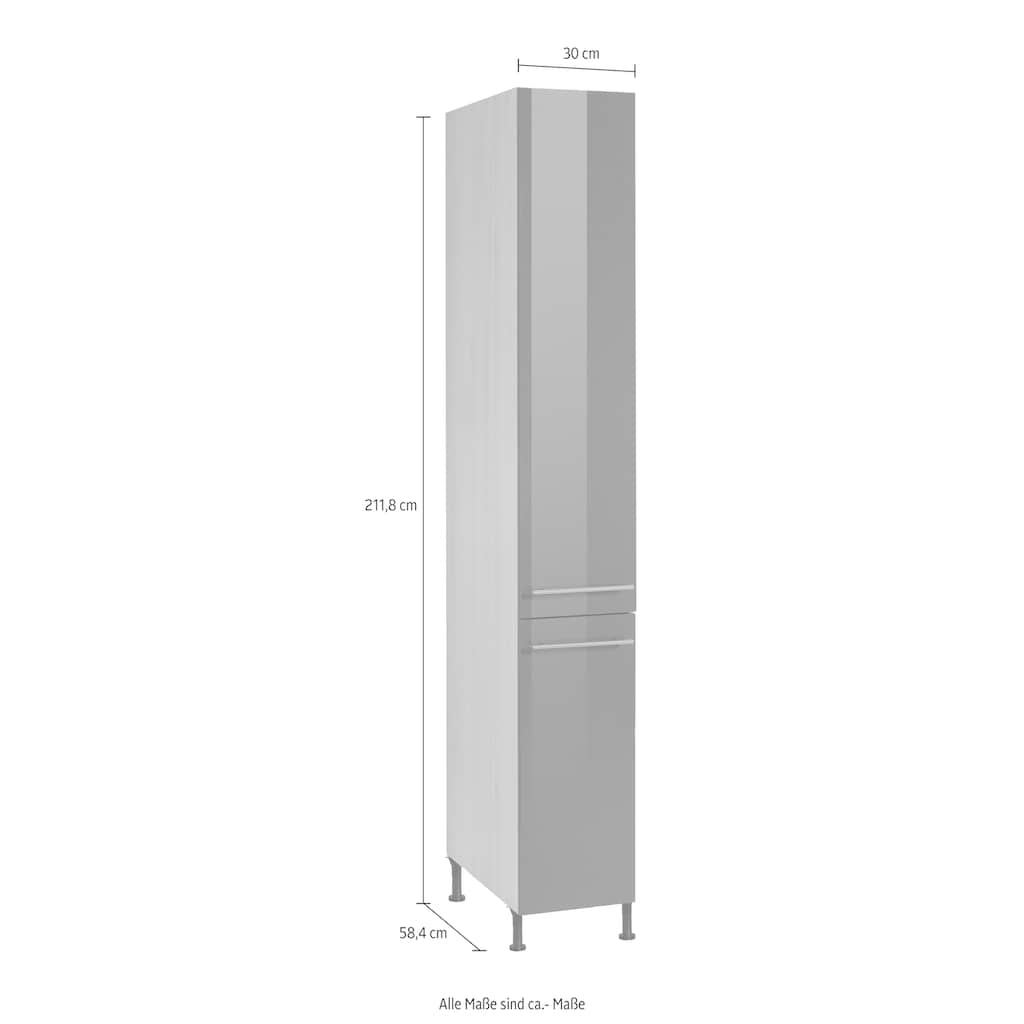 OPTIFIT Apothekerschrank »Bern«, 30 cm breit, 212 cm hoch, mit höhenverstellbaren Stellfüßen