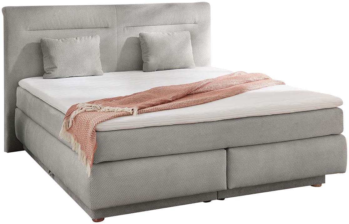 Jockenhöfer Gruppe Boxspringbett »Simone, inklusive großem Stauraum/Bettkasten«, Bonell-Wendematratze H2/H3, Topper und 2 Kissen