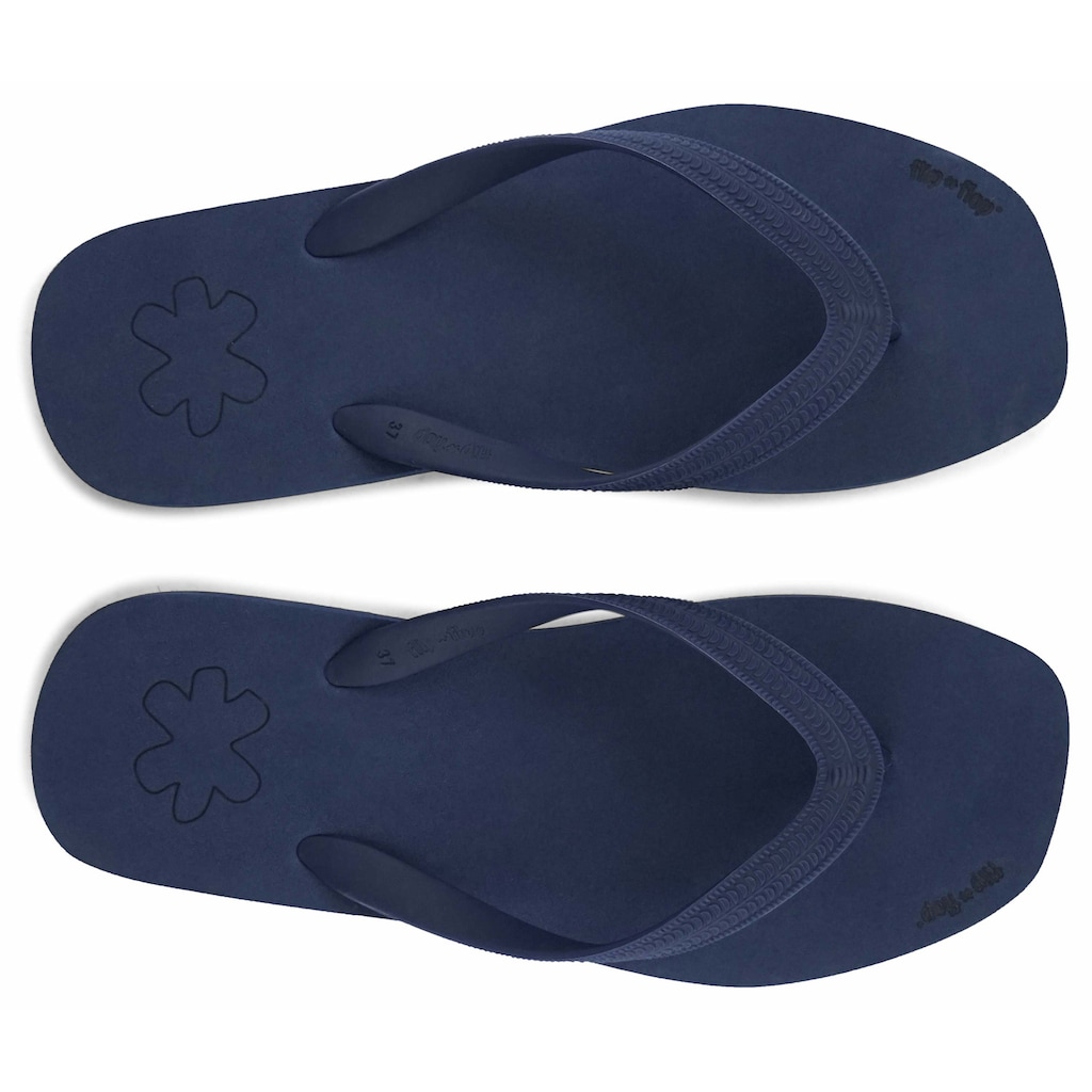 Flip Flop Zehentrenner »originals*edge«, Sommerschuh, Schlappen, Poolsildes in leichter Karreeform