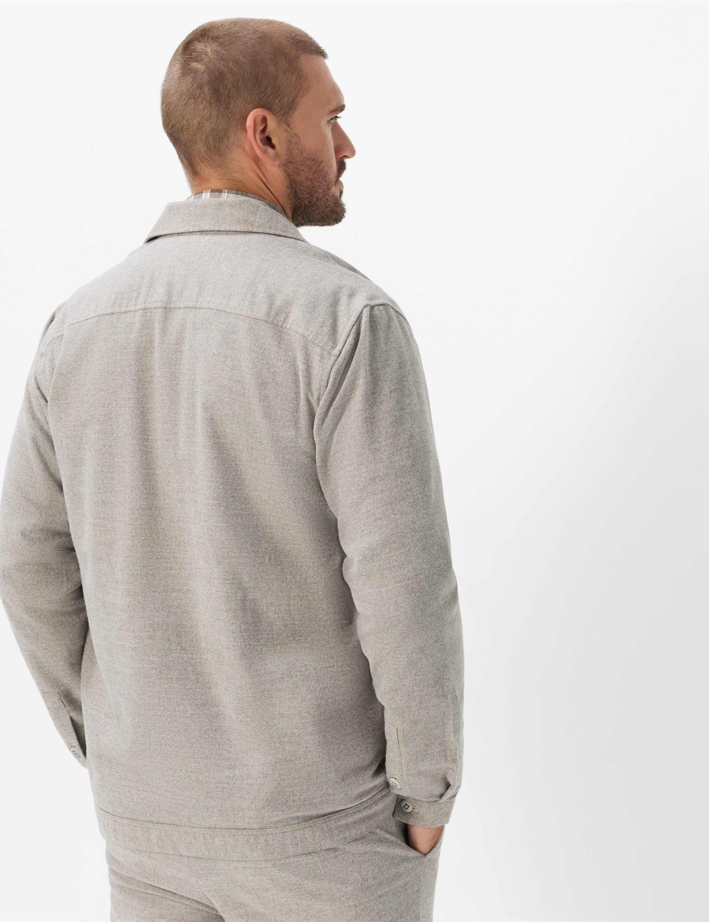 Brax Langarmhemd »Style LUCA« Ceramica: Overshirt im Wollmix