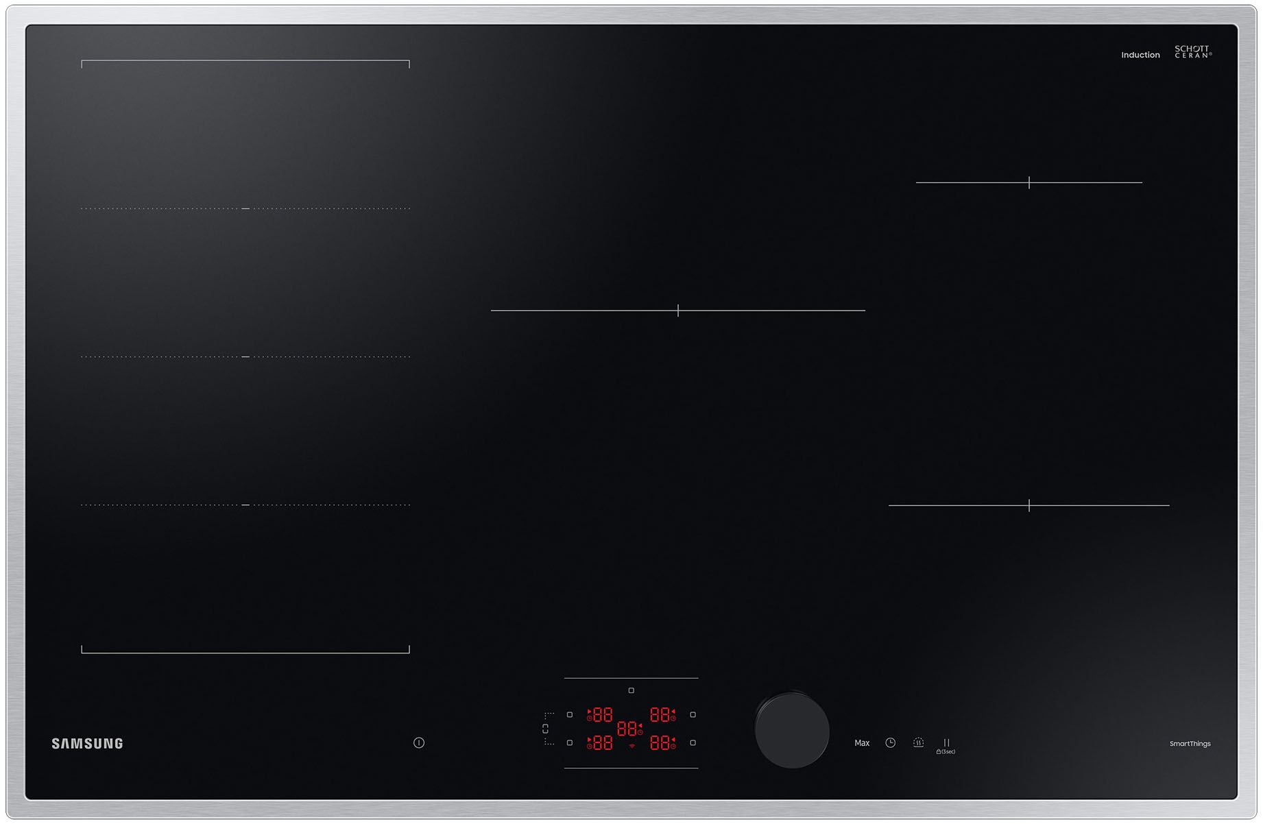 Samsung Flex-Induktions-Kochfeld "NZ85C6058HK/U1" Mehr Flexibilität und vie günstig online kaufen