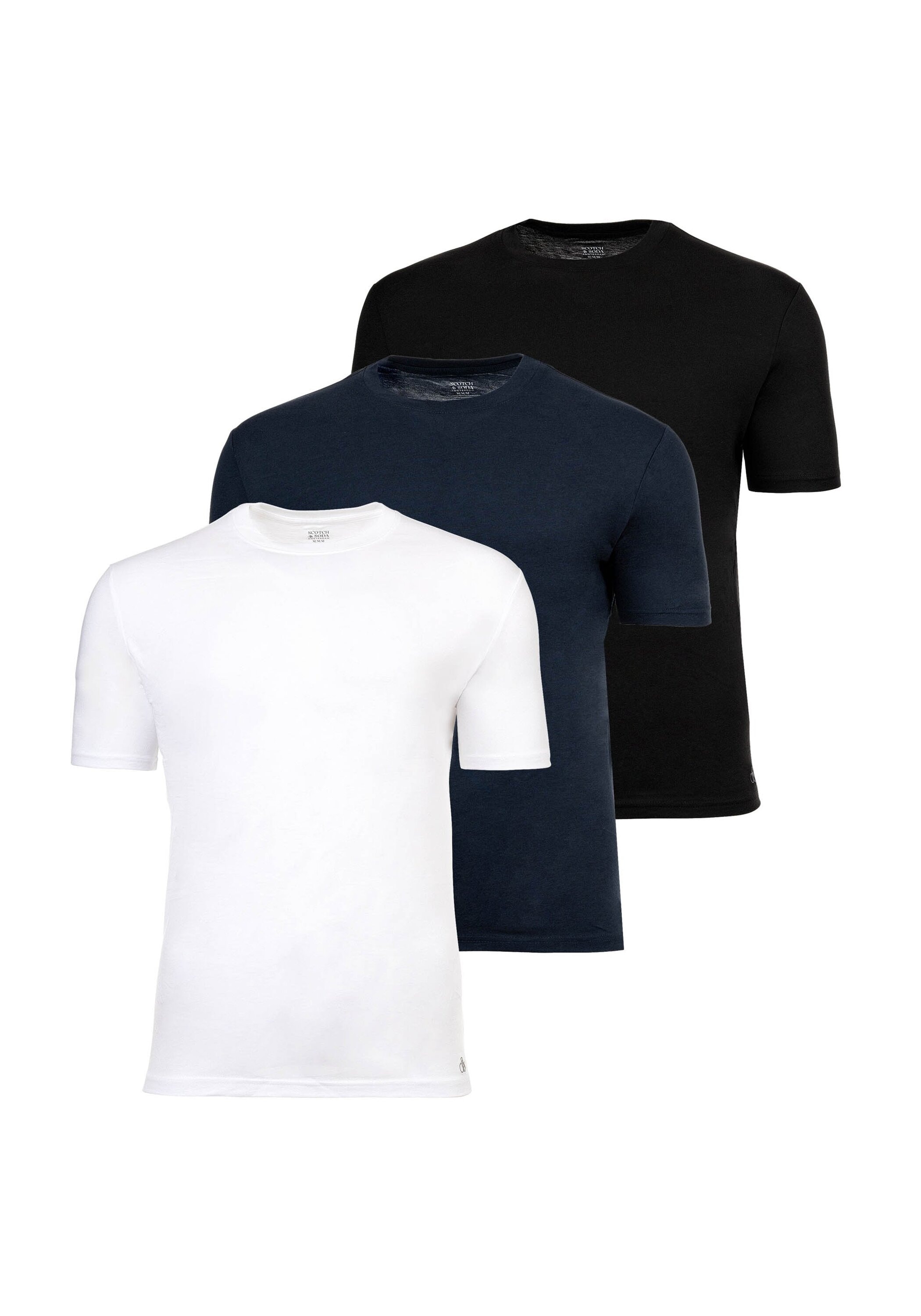 Scotch & Soda T-Shirt "T-Shirt Ultra Soft Crew Neck Tee 3er Pack" 3