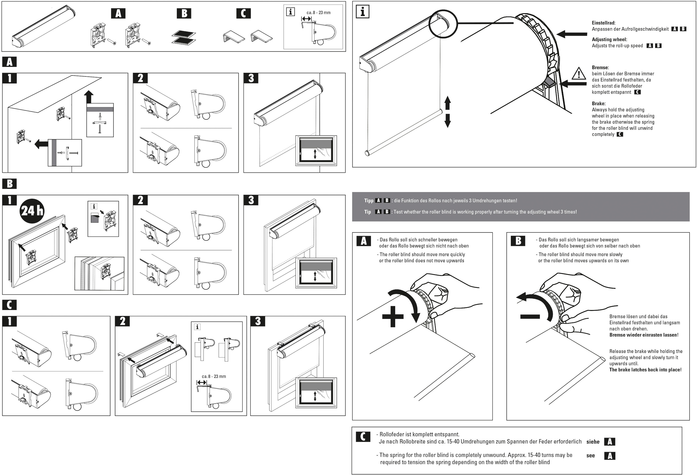 GARDINIA Seitenzugrollo »Comfort Move Rollo«, Lichtschutz, Sichtschutz, ohne Bohren, freihängend, regulierbare Aufrollgeschwindigkeit