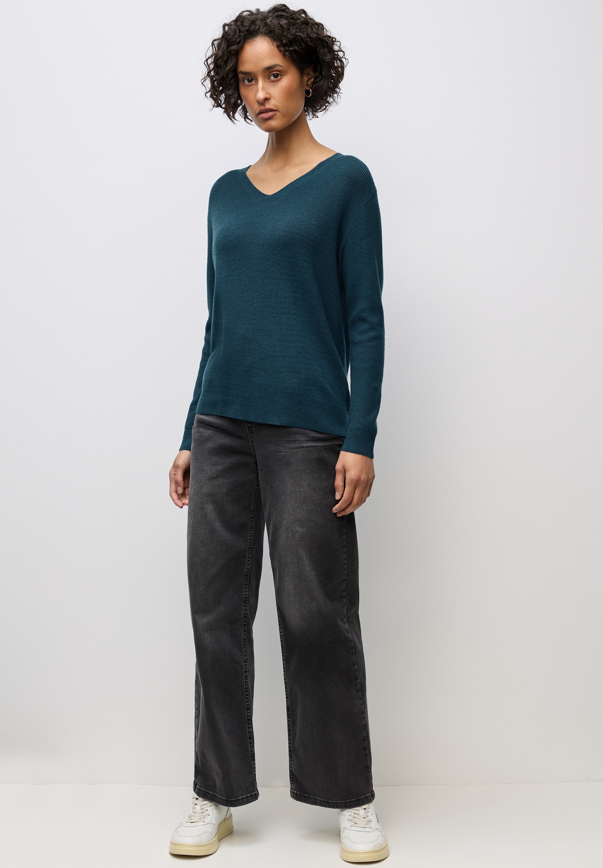 STREET ONE Strickpullover, aus softem Materialmix